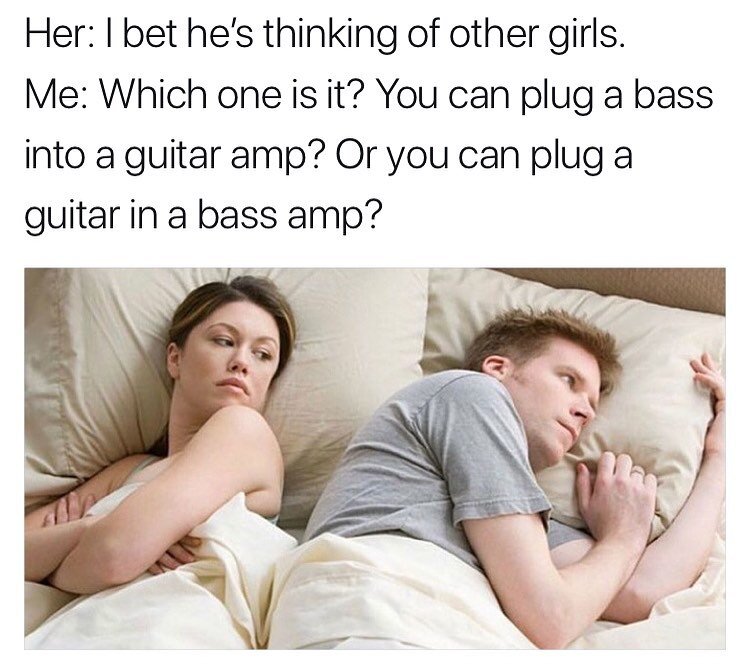 Follow up Q: Can you plug a bass into a guitar pedal? Or does it have to be a bass pedal? #guitar #bass #amp