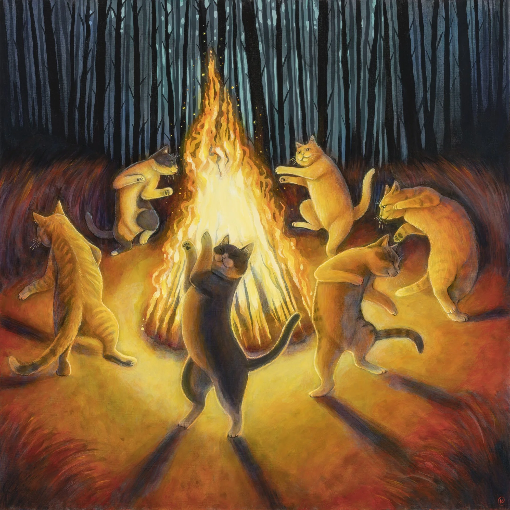 Cat Coven, 2022. Sold.