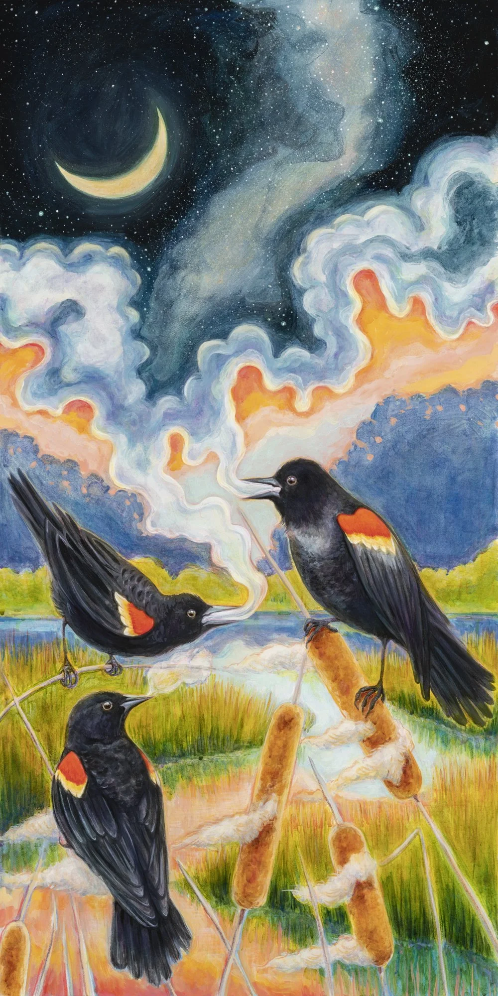 Morning Call Canvas Print 18"x36"