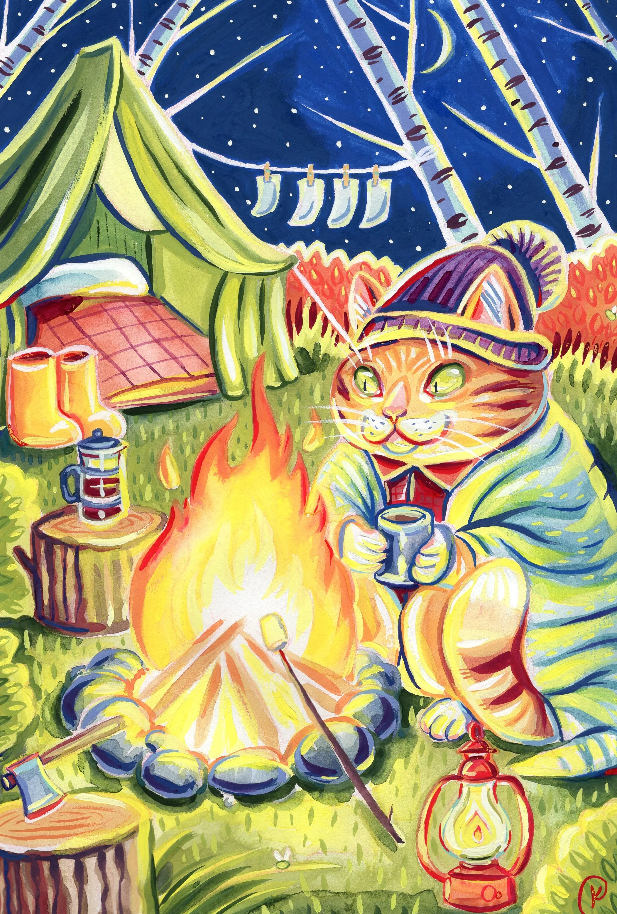 Camping Kitty