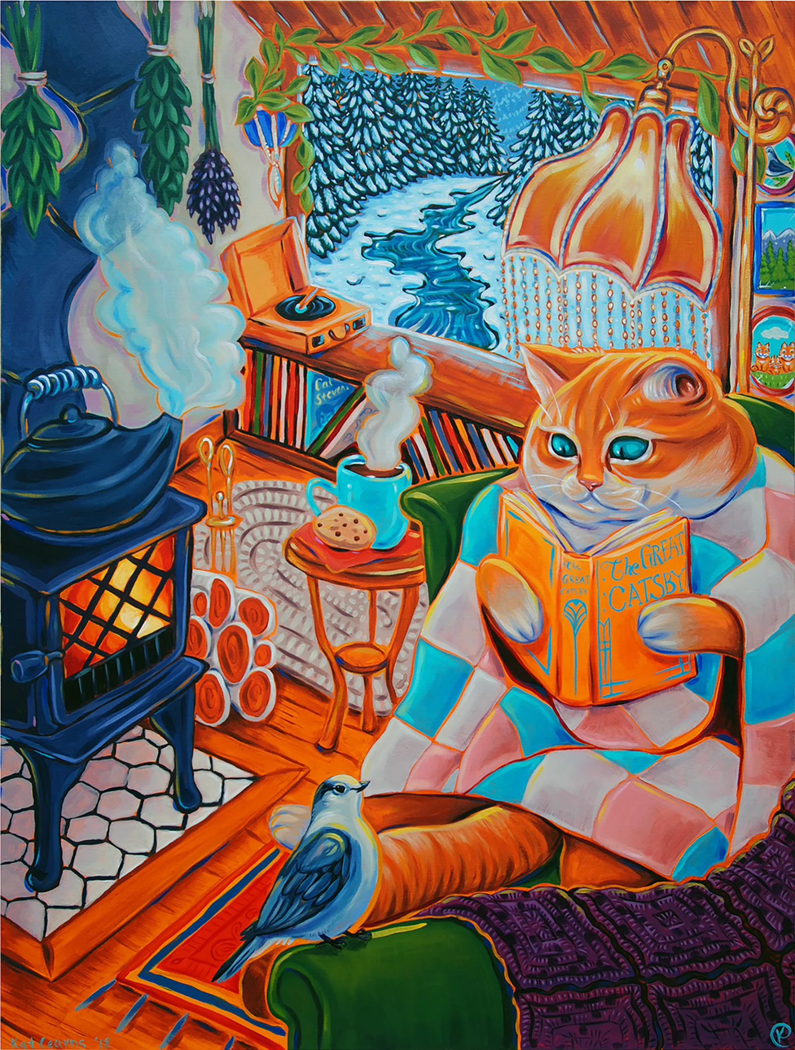 Hygge Cozy Cat