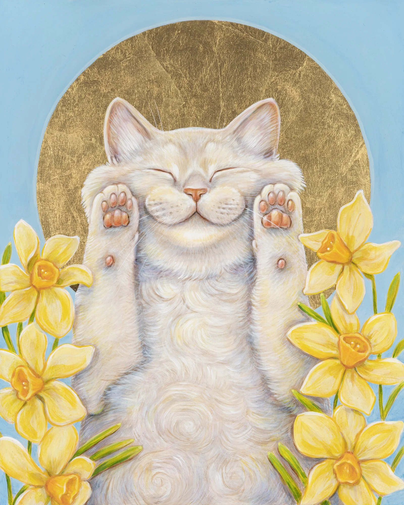 Patron Saint of Toebeans, 2022. Sold.