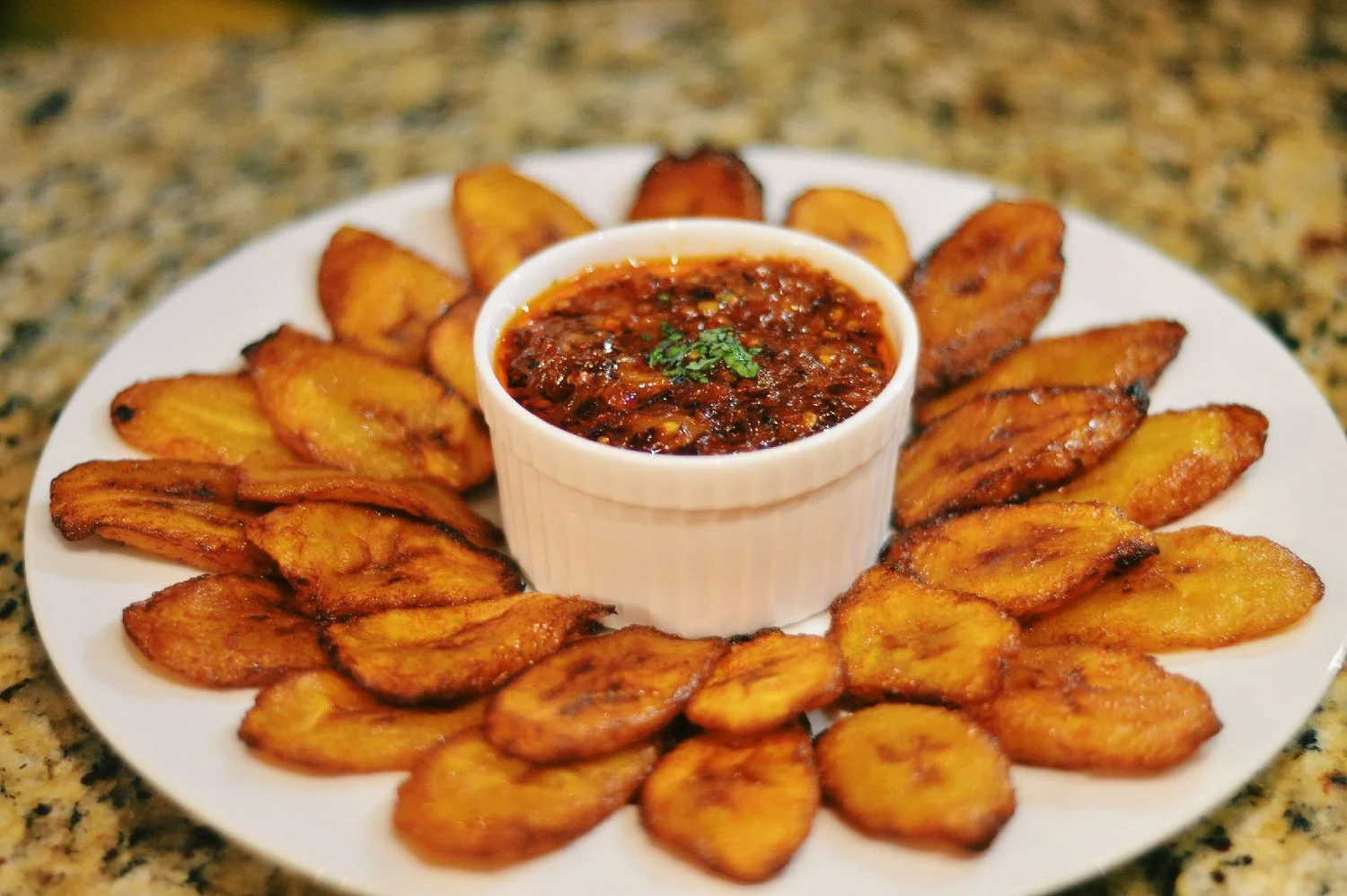 Fried Plantains & Agoyin Sauce