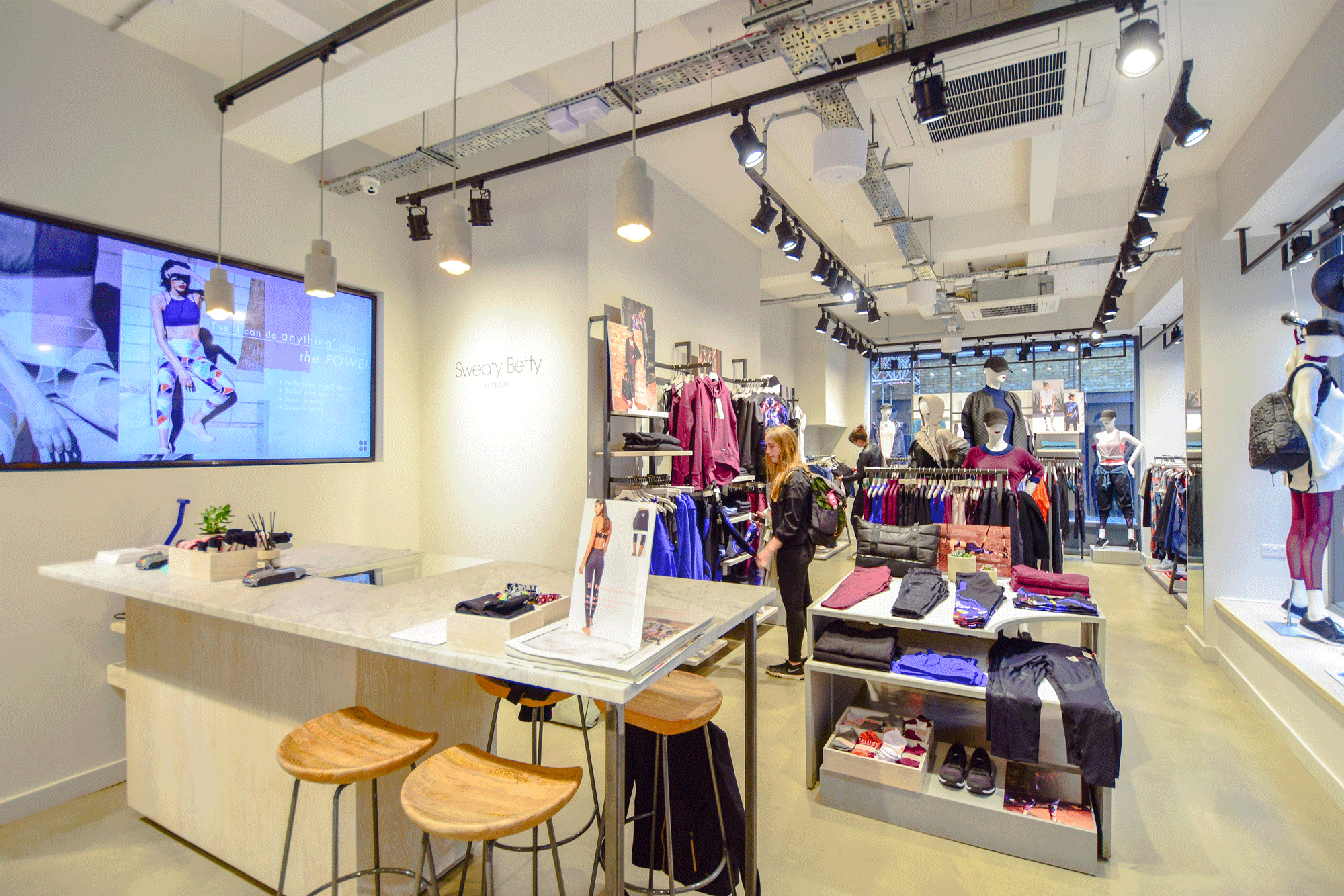 Sweaty Betty Brand Identity Retail Interior Design