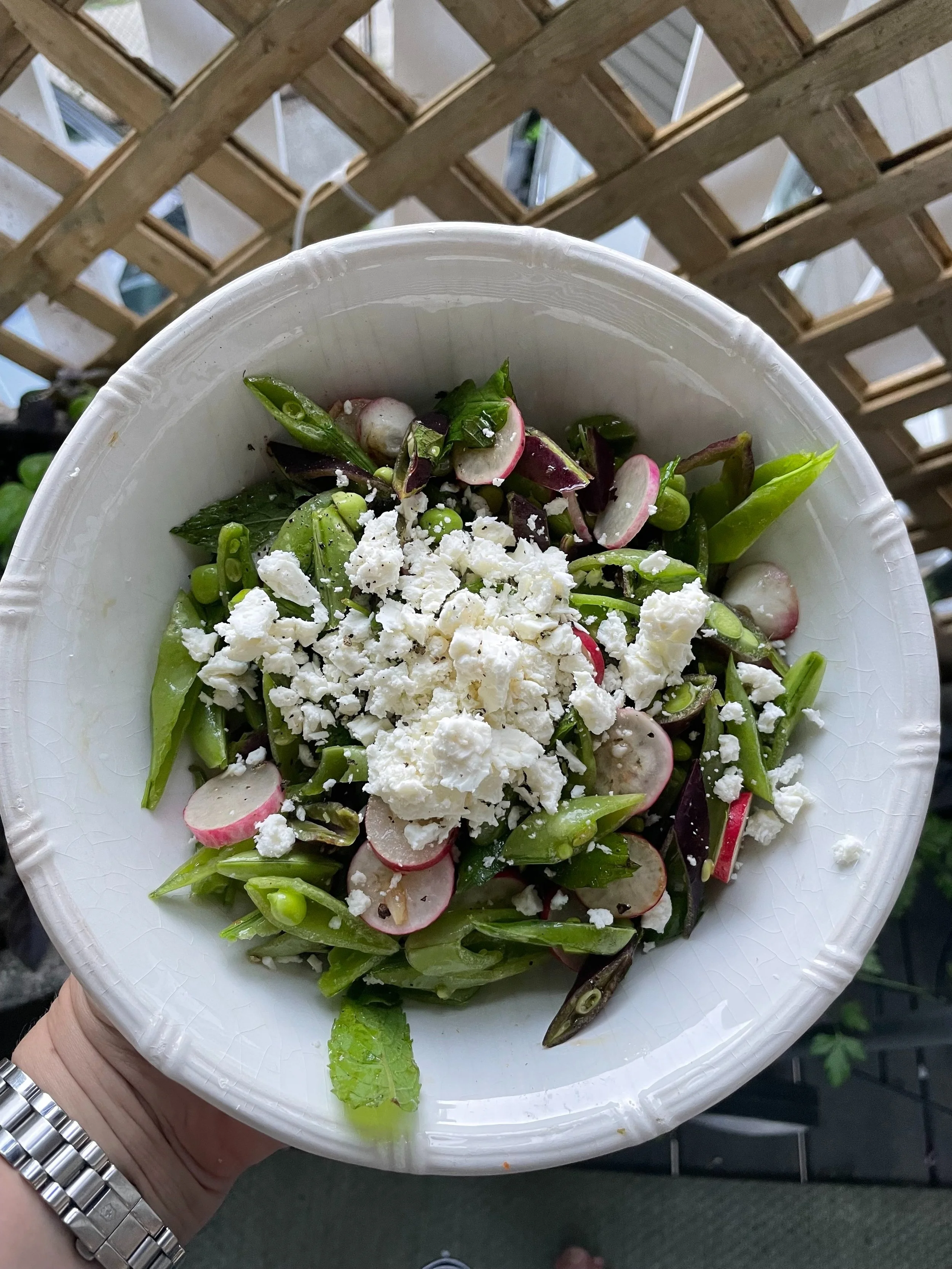 Sweet Pea Radish Salad