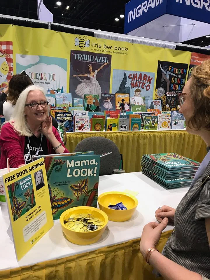 "Mama, LOOK!" and me at ALA Summer. 