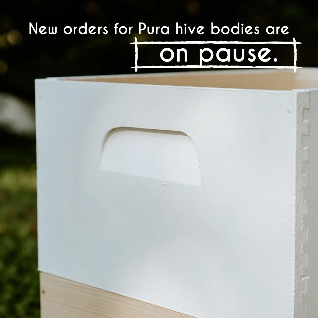 We Are Pausing New Orders For Pura Hive Bodies