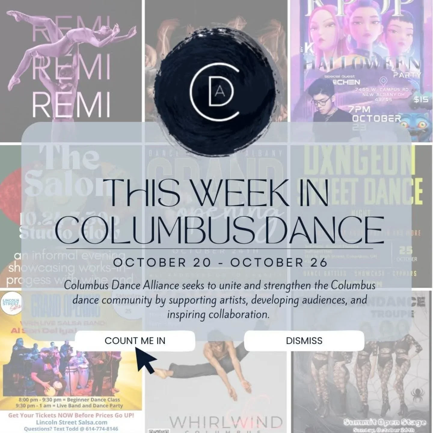 Big dance events at the beginning of spooky season