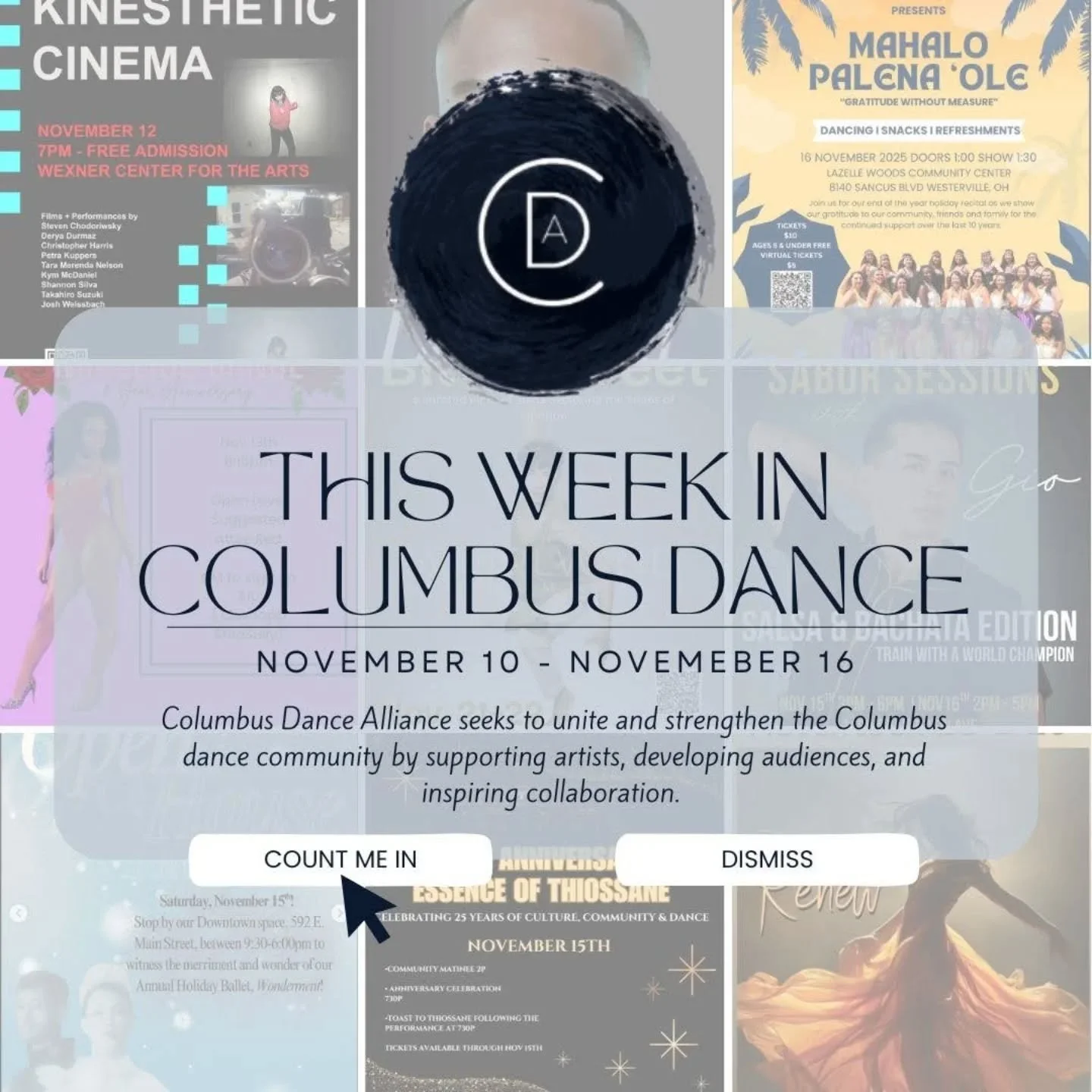 Snowy week full of dance 🌨️