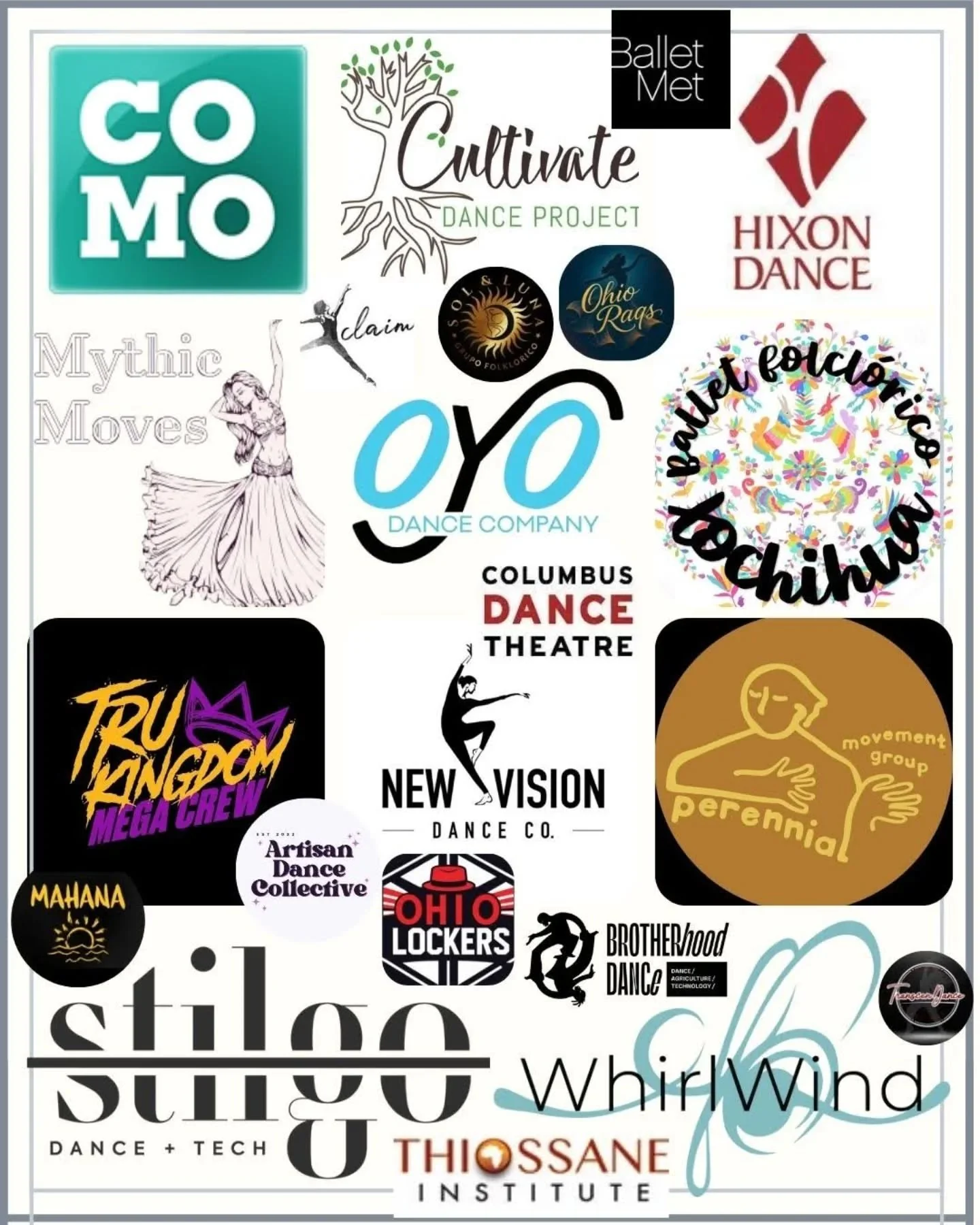 So many local companies 🎉

Check them out on our website:

https://www.columbusdancealliance.org/dance-companies