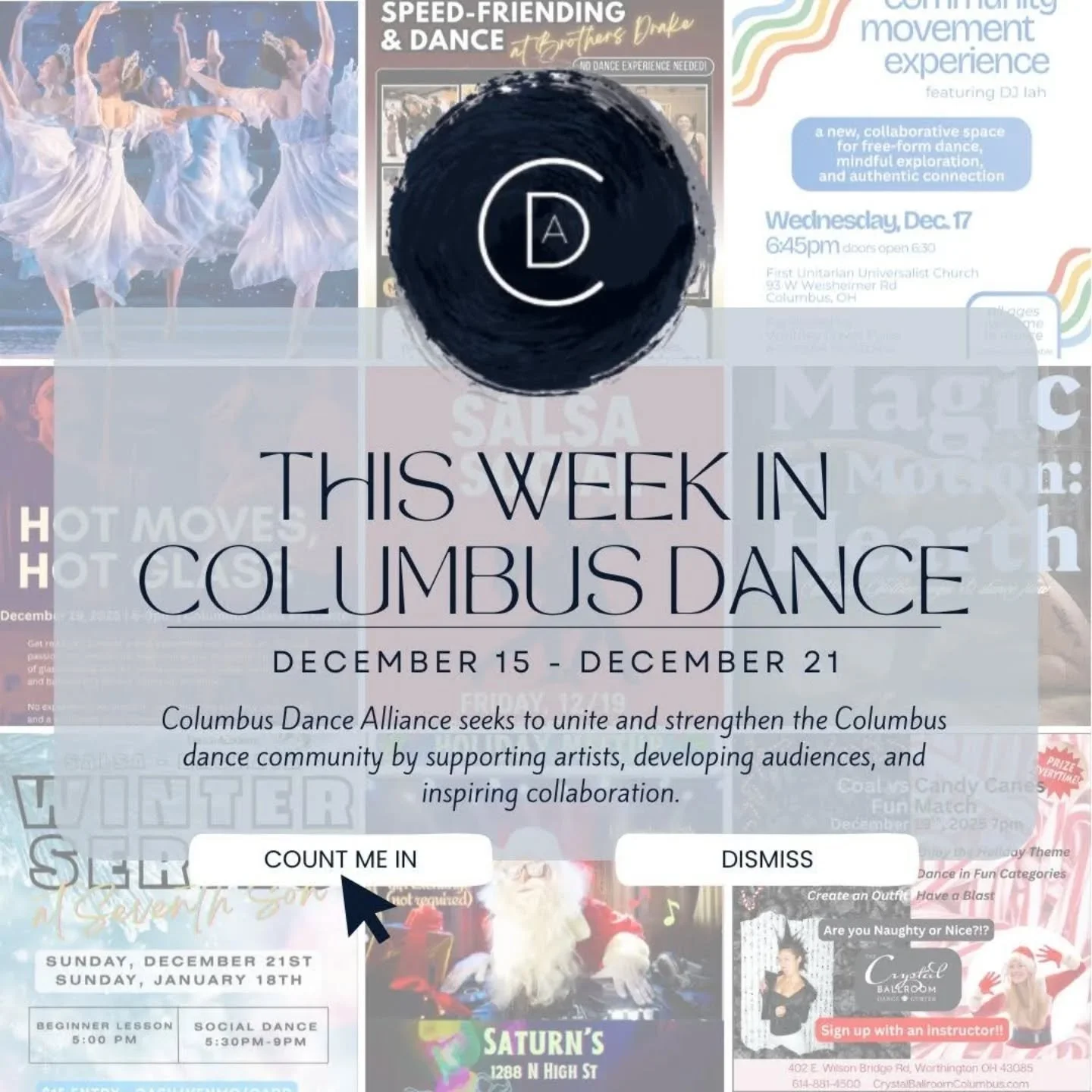 Snow on the ground
Dance on our minds 😉