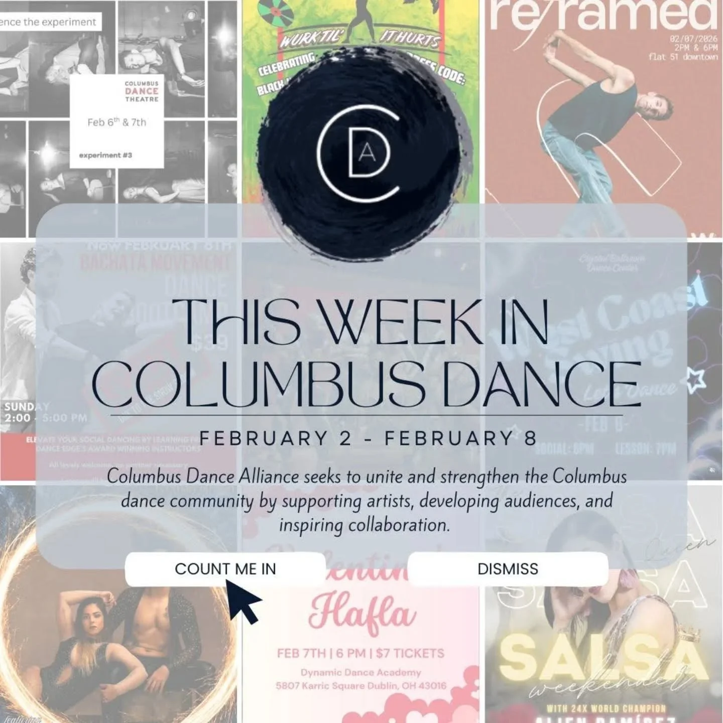 Big shows and weekenders 🎉