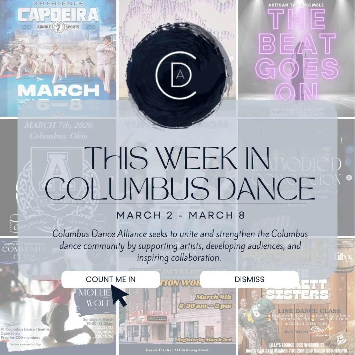 Make space for dance this week 🎉