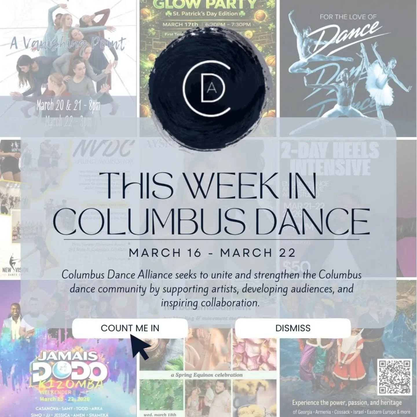 Big shows and workshops this week 💖