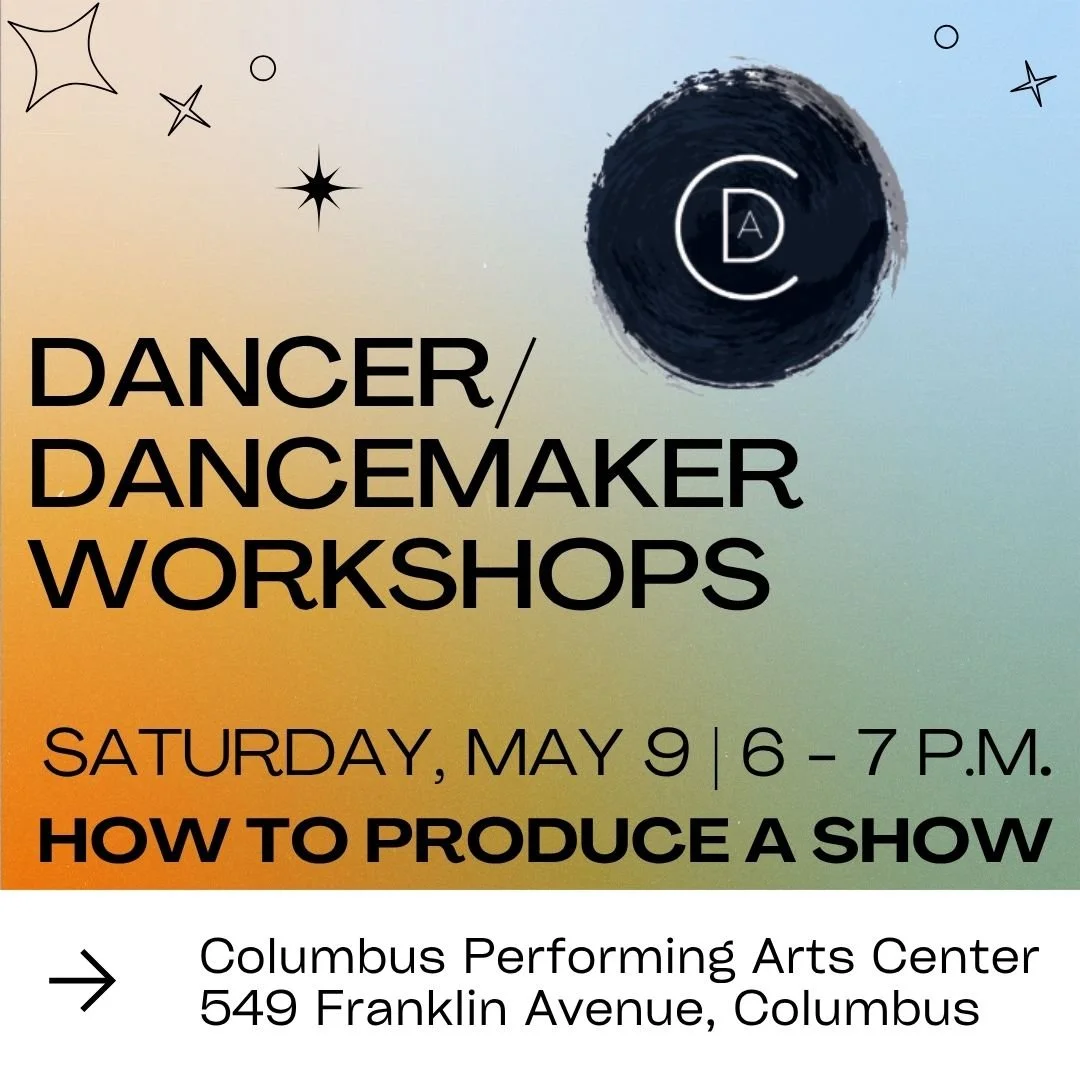 Looking for strategies to help produce your own dance show here in Columbus?

Hear from locals who have expertise producing dance shows here in Columbus and grow connections with other local dancers and dance makers.

This event is open to all local 