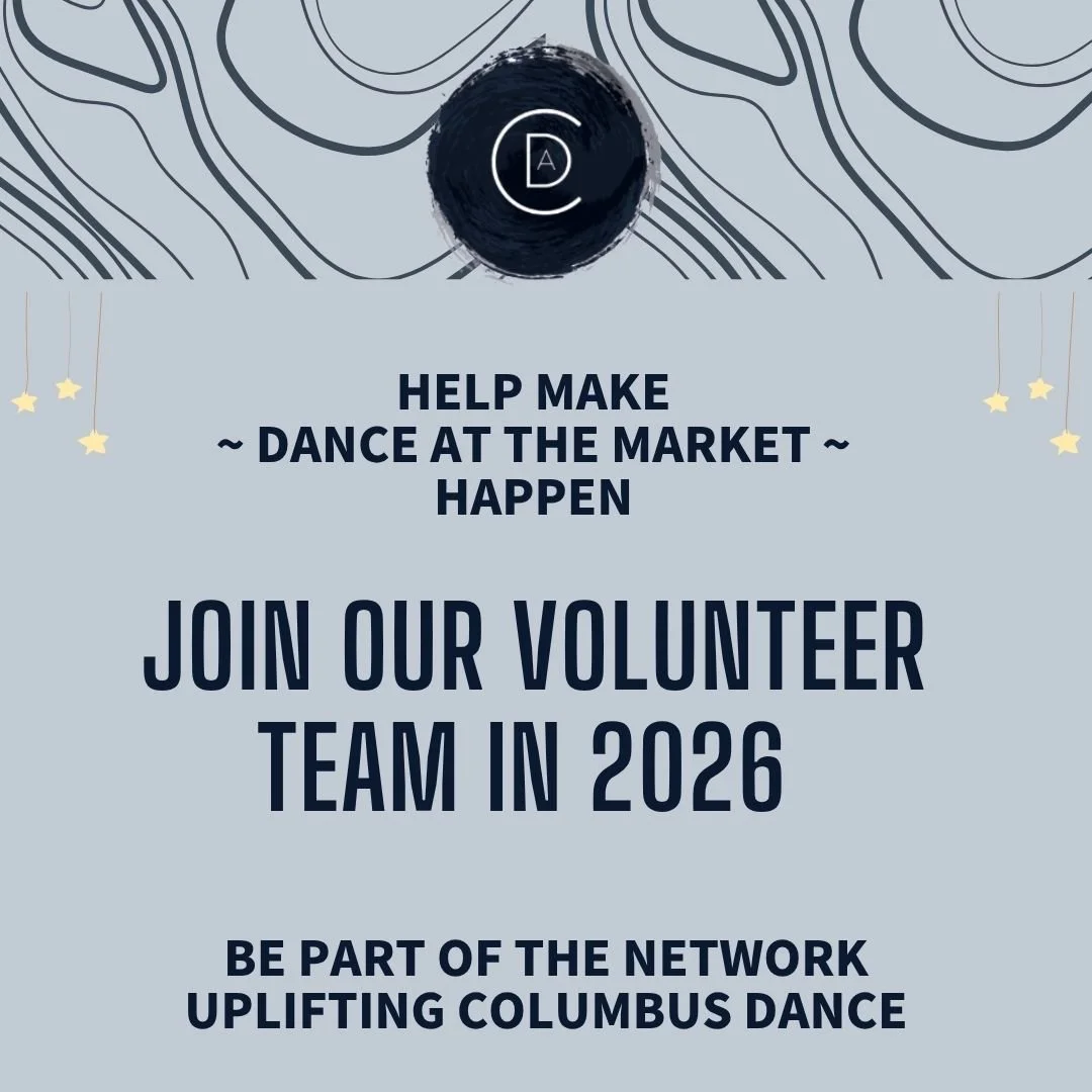 Do you love "Dance @ the Market" and our dance events calendar?

Join our team and help us run our most visible programs!

Did you know we're an all-volunteer organization?

Send us a DM and let's have a conversation.