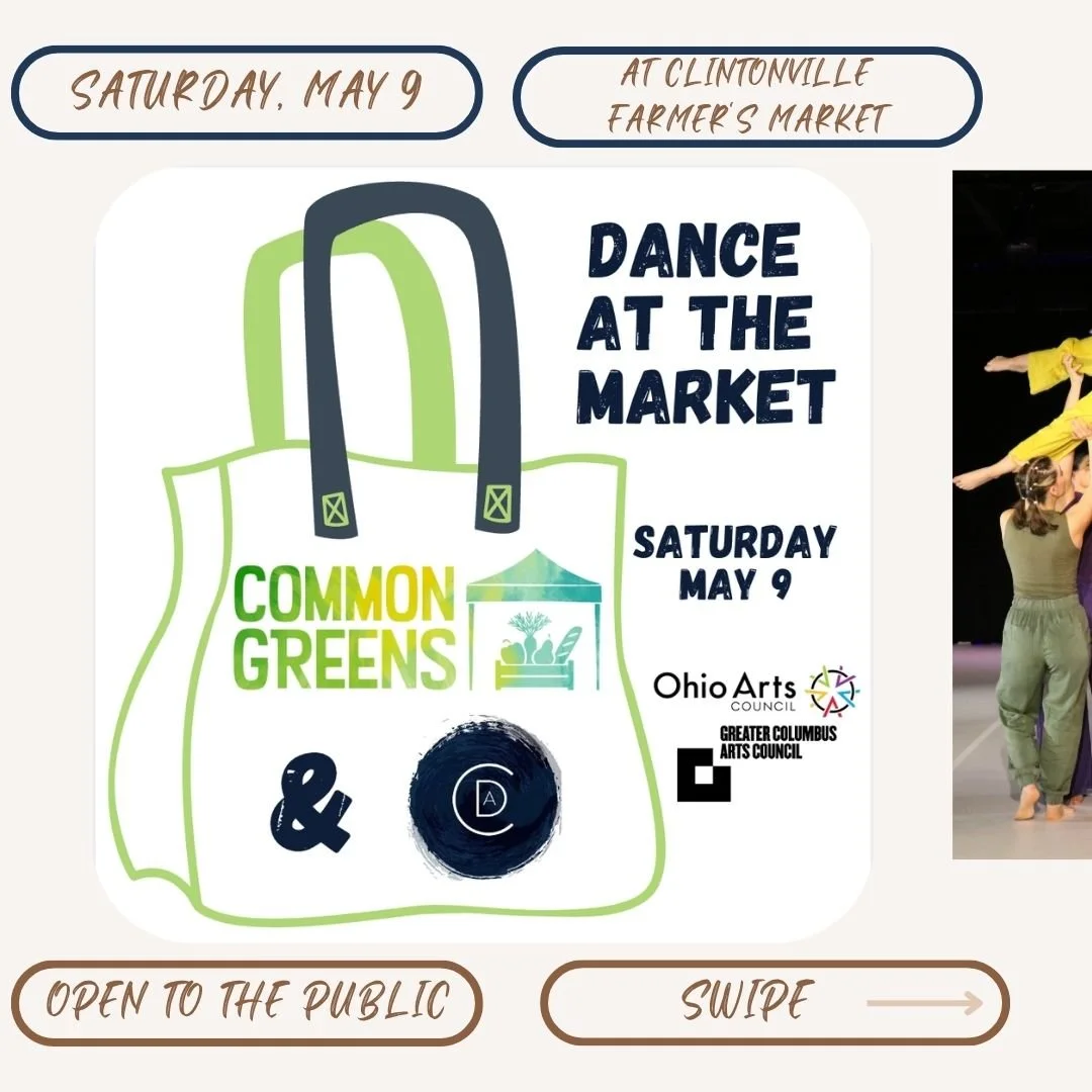 First 'Dance at the Market' of the season!
Experience dance while you shop for produce. 

3535 N High St, Columbus, OH, between 9:30 and 11:30 am

Hixon Dance is a Modern dance performing ensemble that creates evocative works for stage.

Mythic Moves