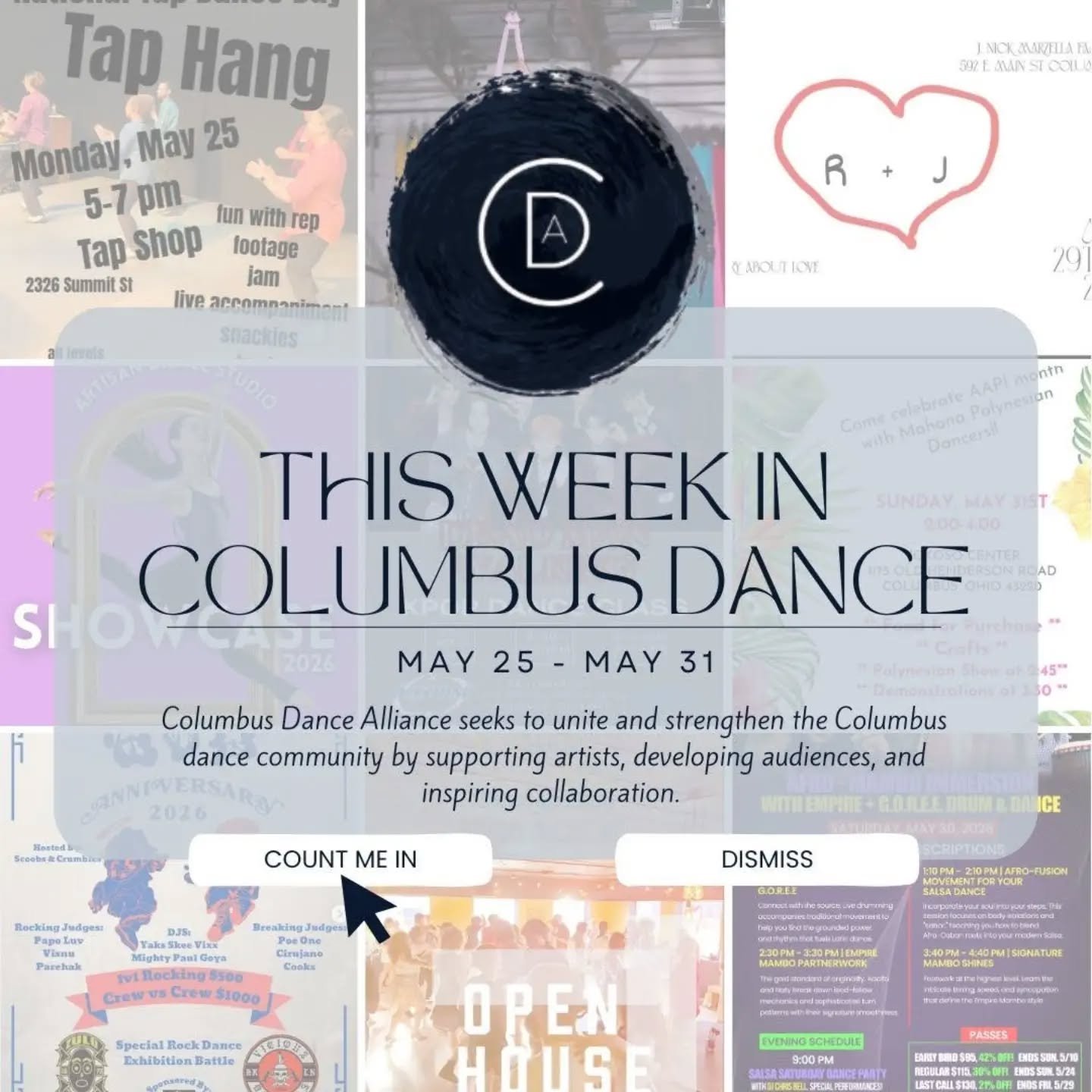 Lots of local dance left in May 🤩