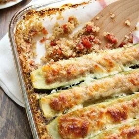 Stuffed Zucchini Boat Casserole