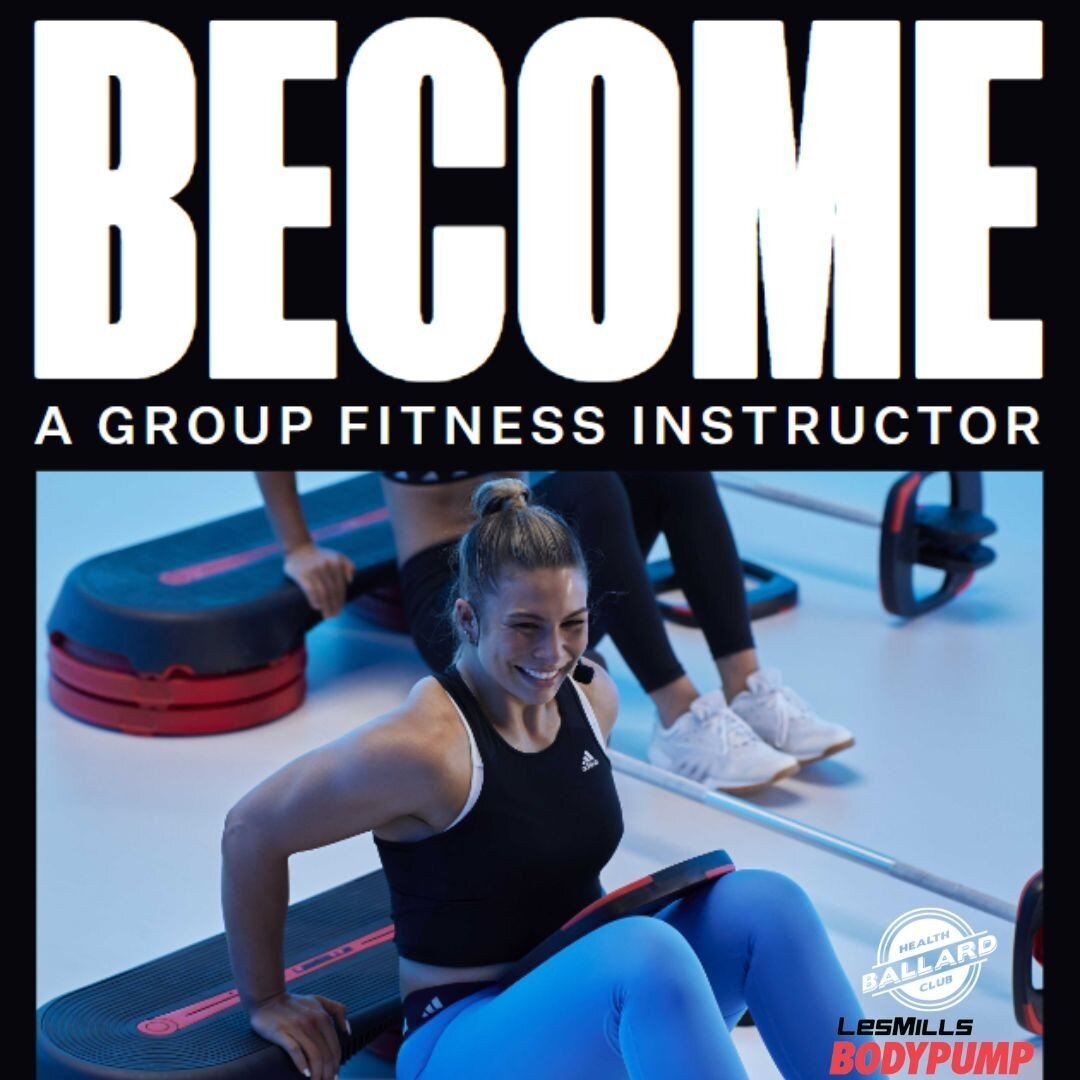 Would you like to become BHC's new BODYPUMP group fitness instructor?⁠
⁠
Join us for a 2-Day BODYPUMP training!⁠
⁠
April 27-28⁠
Saturday:  9AM-5PM  Sunday:  9AM-3PM⁠
⁠
Contact Kyle Hyde for information: kyle@ballardhealthclub.com⁠
⁠
#bodypump #lesmil