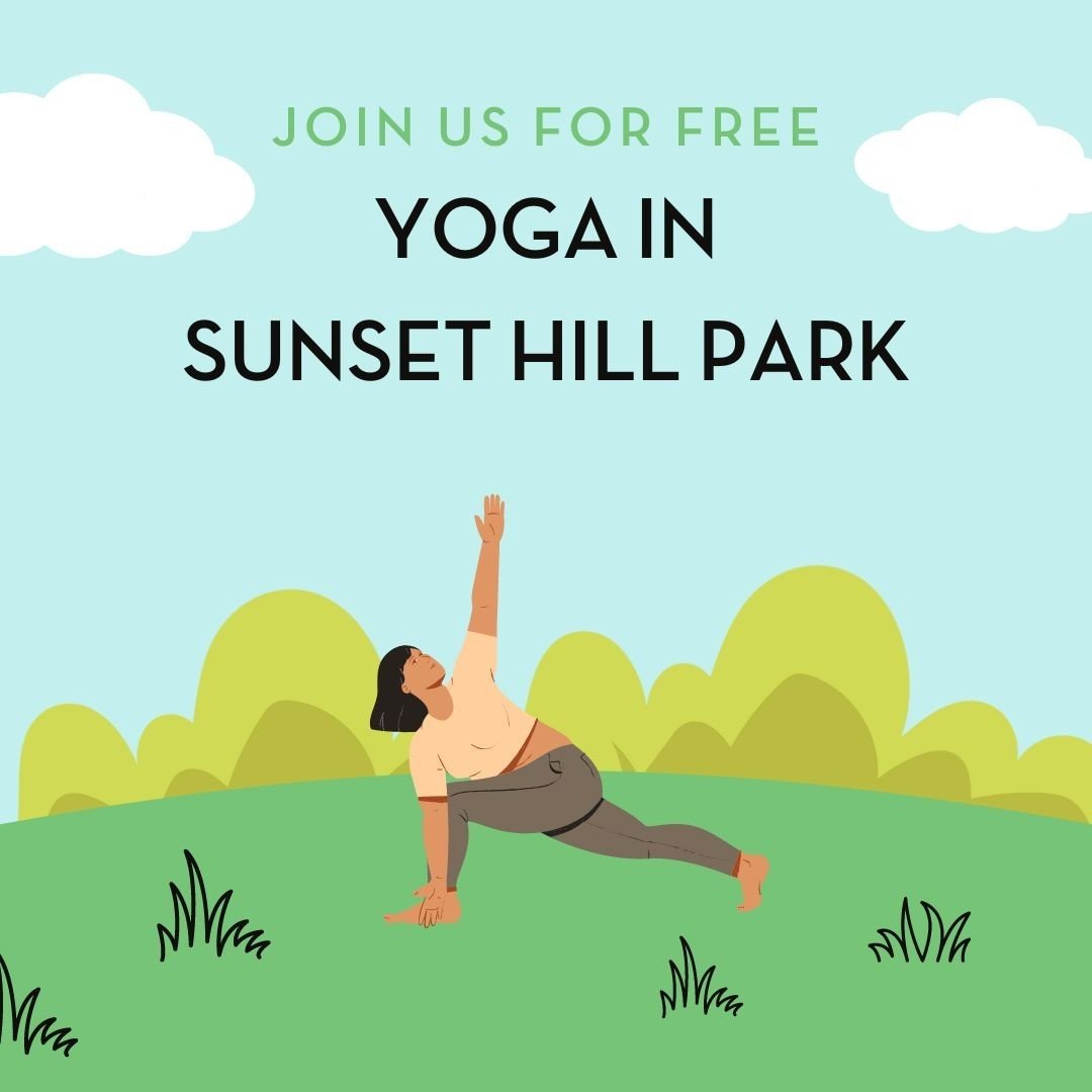 Beginning May 18, join our amazing yoga instructors at Sunset Hill Park for incredible views and even better yoga. ⁠
⁠
Tuesdays 6:30-7:30 pm w/ Marianne Clarke⁠
Thursdays 6:30-7:30 pm w/ Heather Rudin⁠
Saturdays 9:30-10:30 am w/ David Koon⁠
⁠
#freeyo