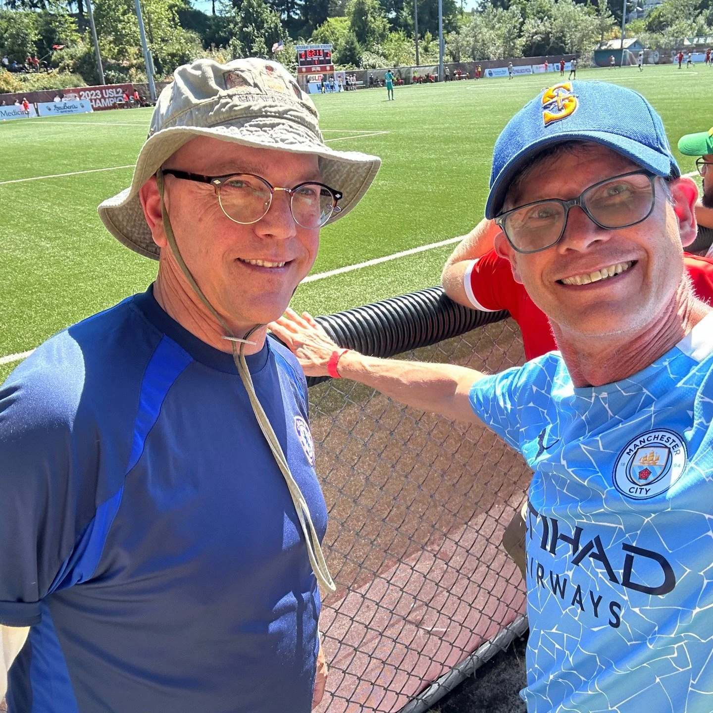 Congratulations to Mark F. who won tickets the final @goballardfc regular game of the season. He and his neighbor Mike saw Ballard FC earn a hard-fought point on the road Sunday evening, drawing 1&ndash;1 against Snohomish United at Stocker Fields in