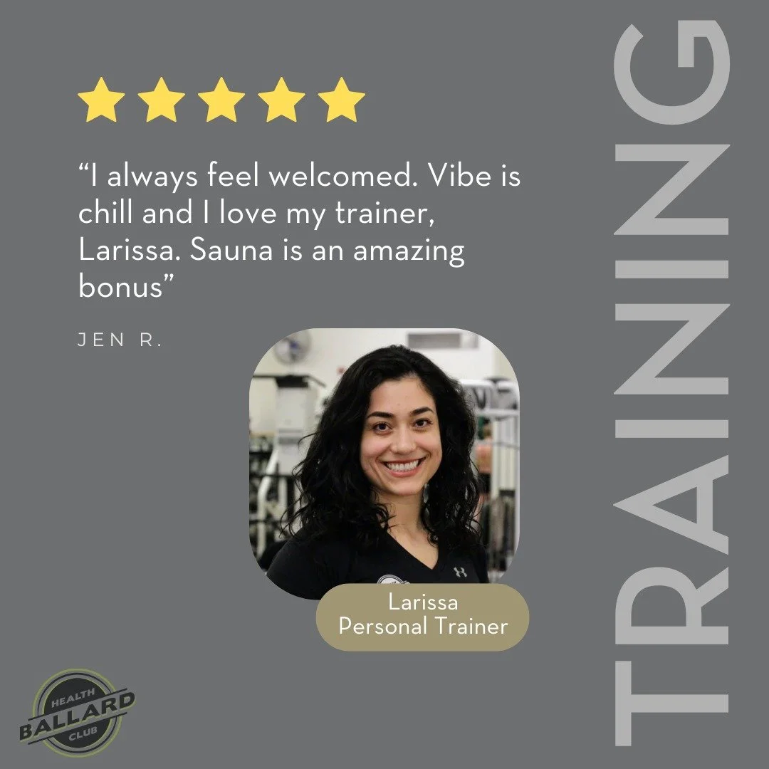 &quot;Our members are loving Ballard Health Club! Swipe through these amazing reviews highlighting our diverse classes, top-notch equipment, welcoming vibe, and awesome instructors. Big thanks to our community&mdash;couldn&rsquo;t do it without you! 