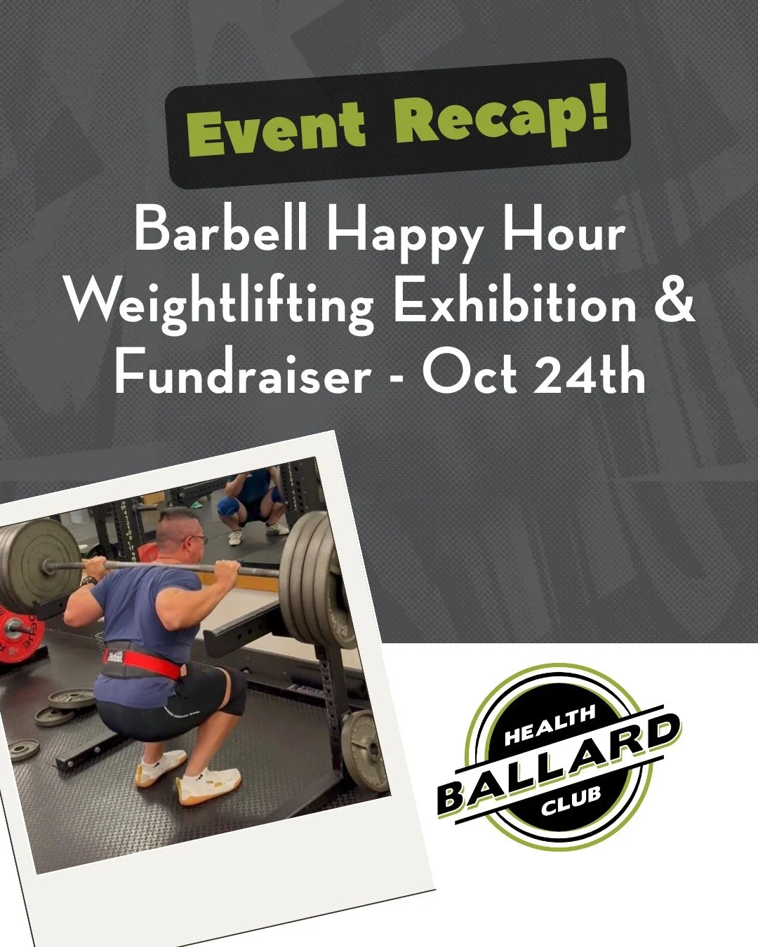 What an incredible Friday night at Ballard Health Club! The energy in the gym was electric and seeing everyone lifting together, cheering each other on, and having such a great time was inspiring!

Thanks to all of your heaviest lifts, creative costu