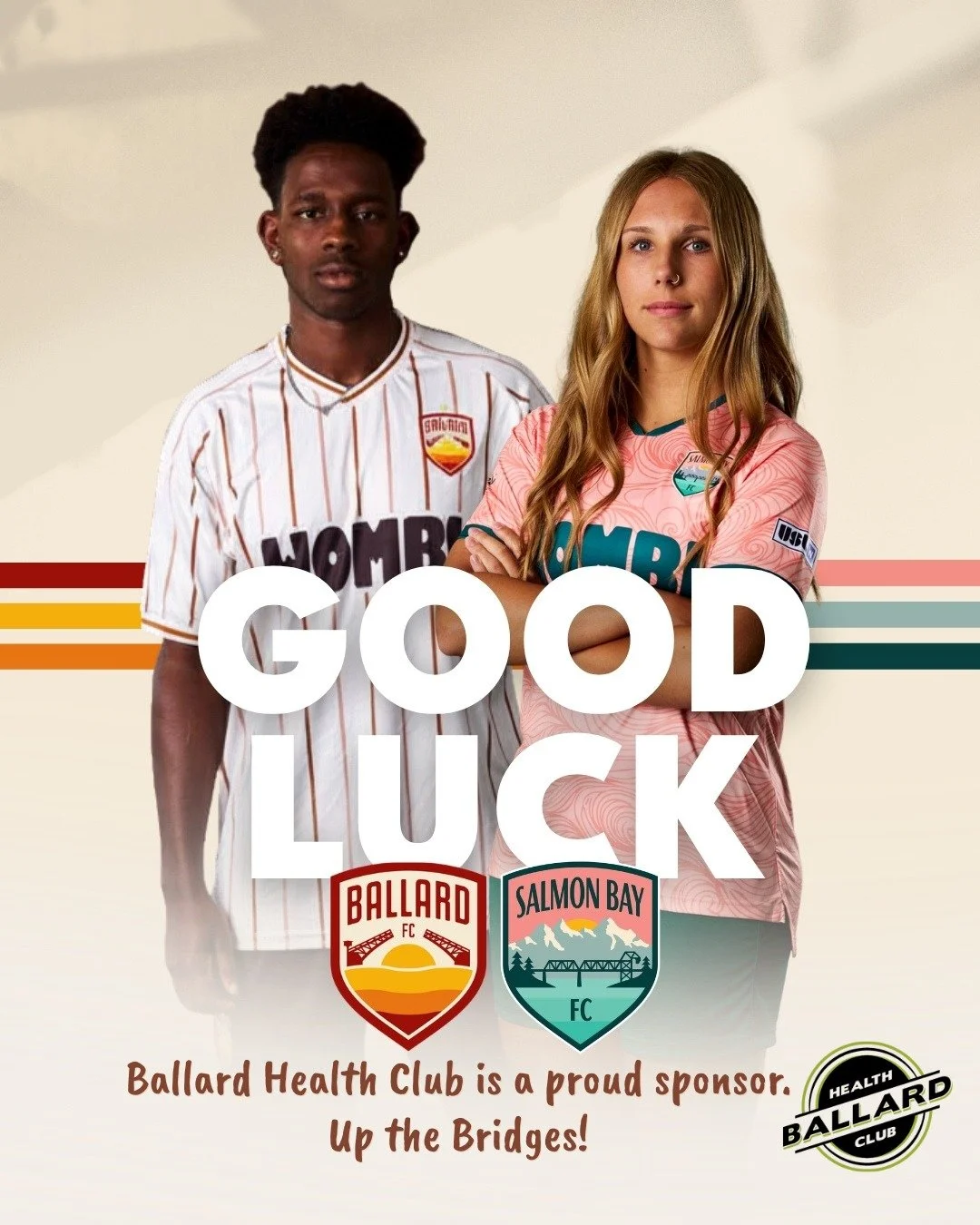 Today is match day!

After 9 months of preparation, both teams kick off tonight!

Salmon Bay plays on the road (5:30pm) and Ballard FC plays at home at 7:30 p.m. 

We hope to see you there!

#goballardfc #salmonbayfc #ballardhealthclub #upthebridges 