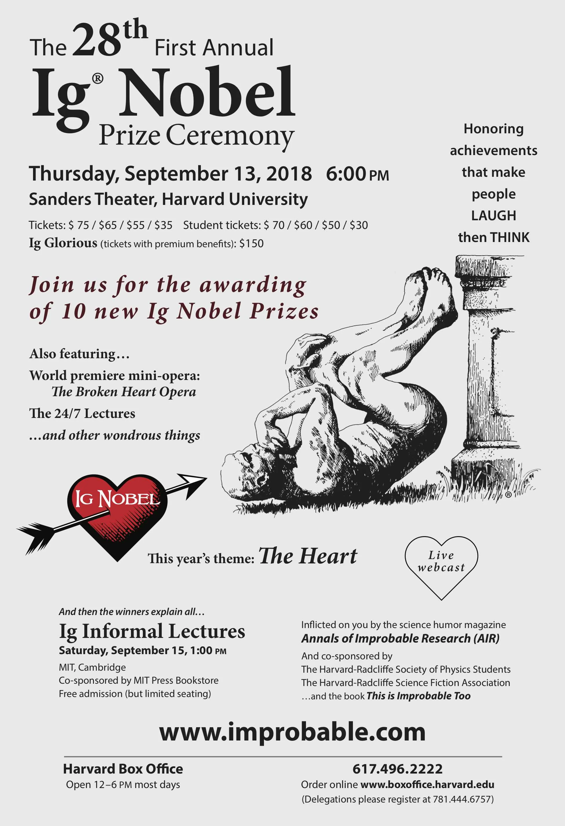 The Ig Nobel awards 2018