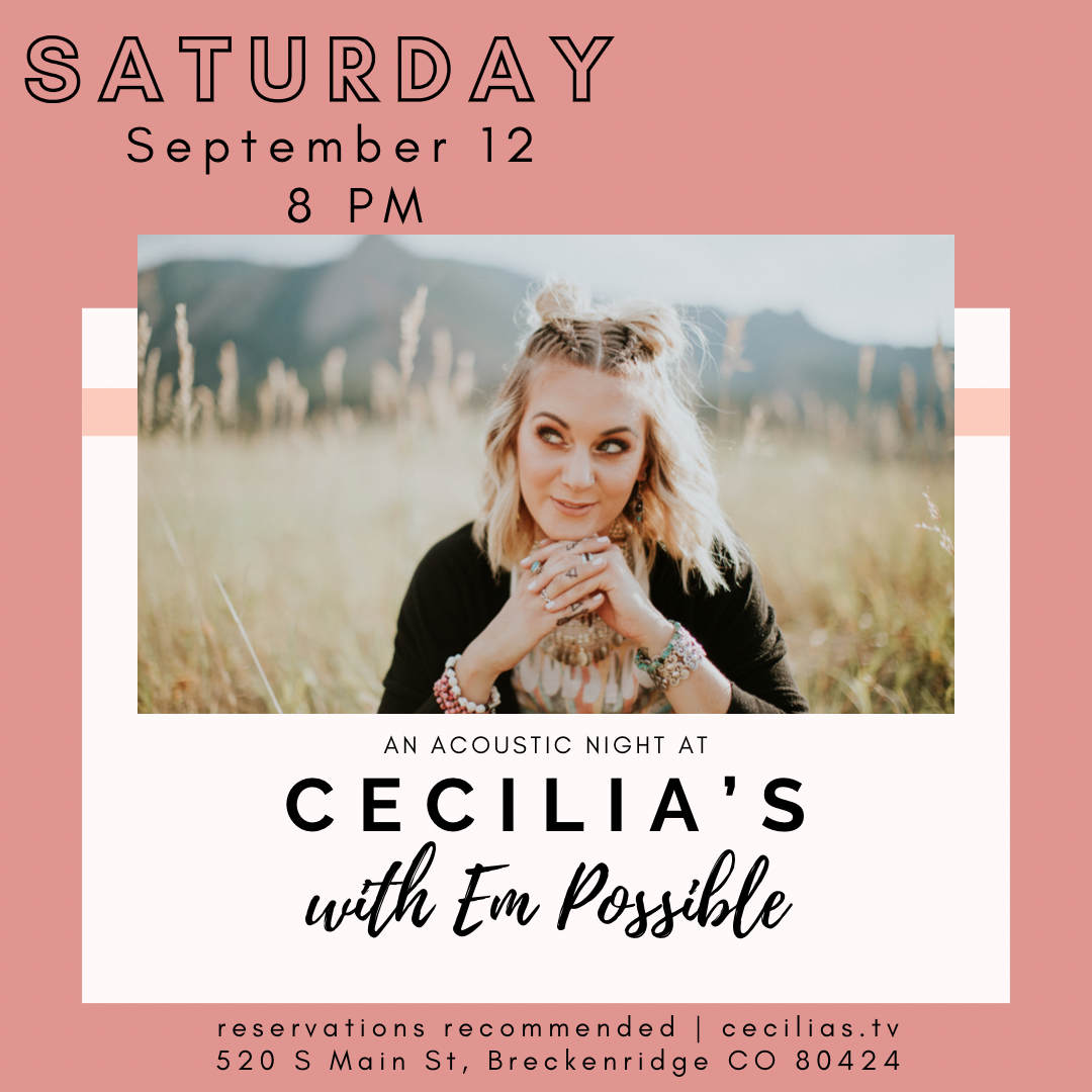 An Acoustic Night at Cecilia's 