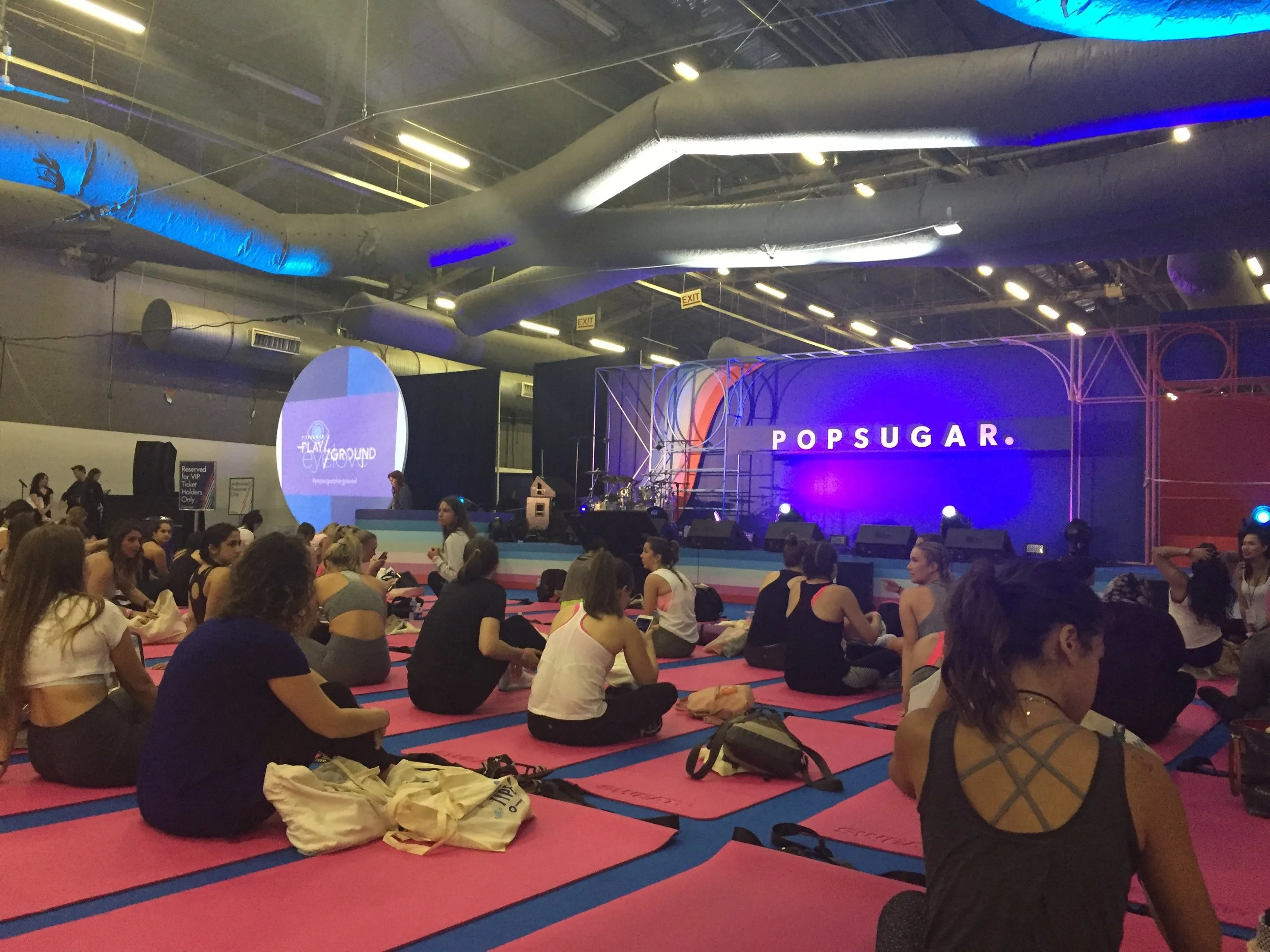 POPSUGAR Play/Ground workout led by Kayla Itsines // Courtesy of Katherine Roberts 