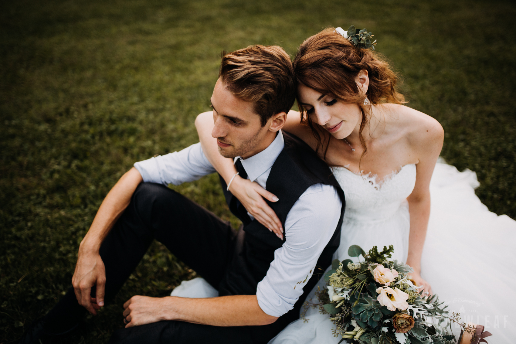 Adventurous bridal couple