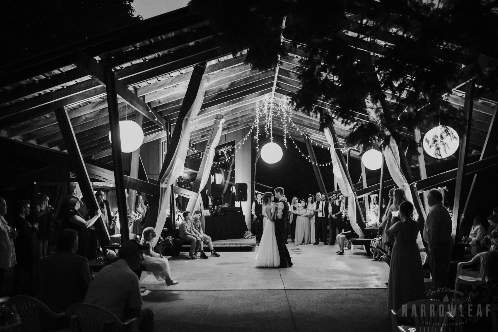 Wedding dance at the hilltop in wisconsin