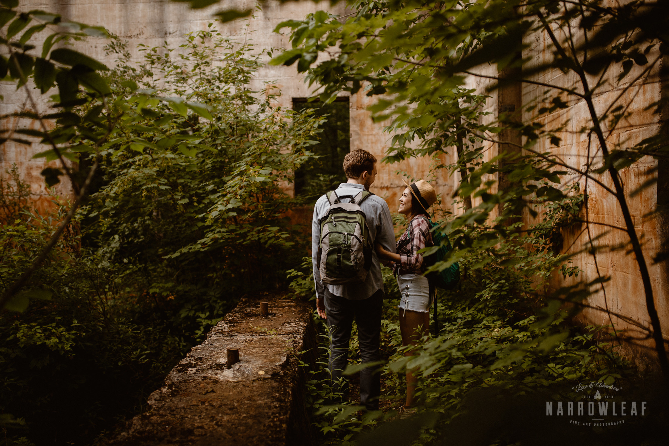 Adventurous engagement photography in Northern Minnesota