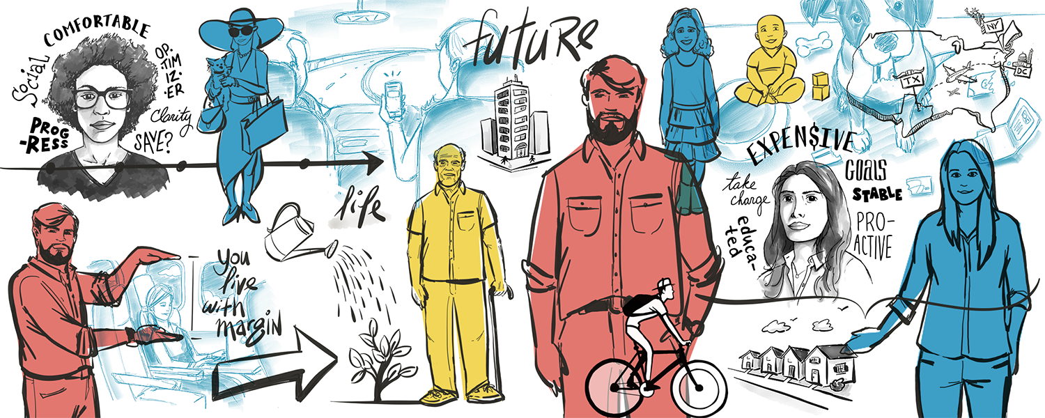 Header illustration for an article I wrote about Why Human-Centered Design Needs a Visual Storyteller, and How I Became One