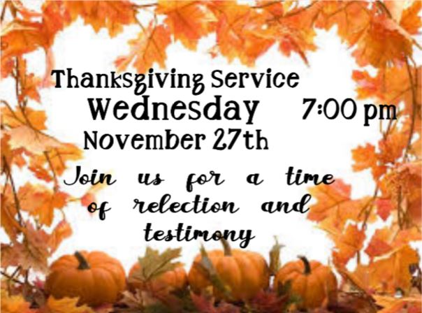 Thanksgiving Service