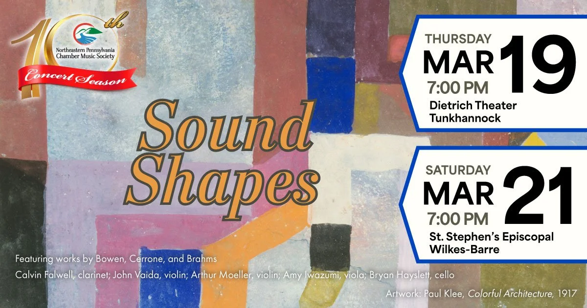 Sound Shapes: Clarinet Quintets with NEPACMS