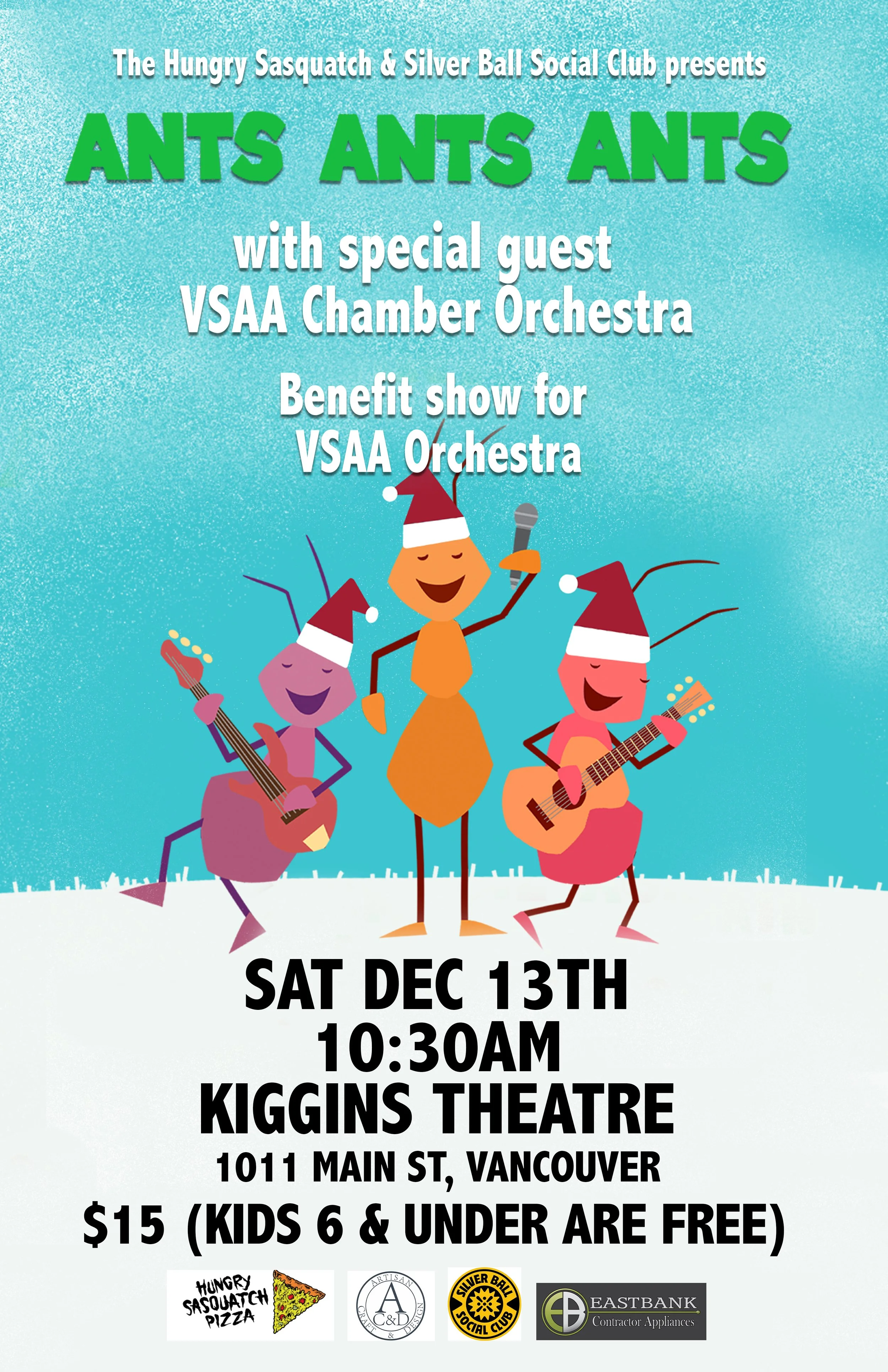 VSAA Orchestra Benefit Concert featuring Ants Ants Ants 
