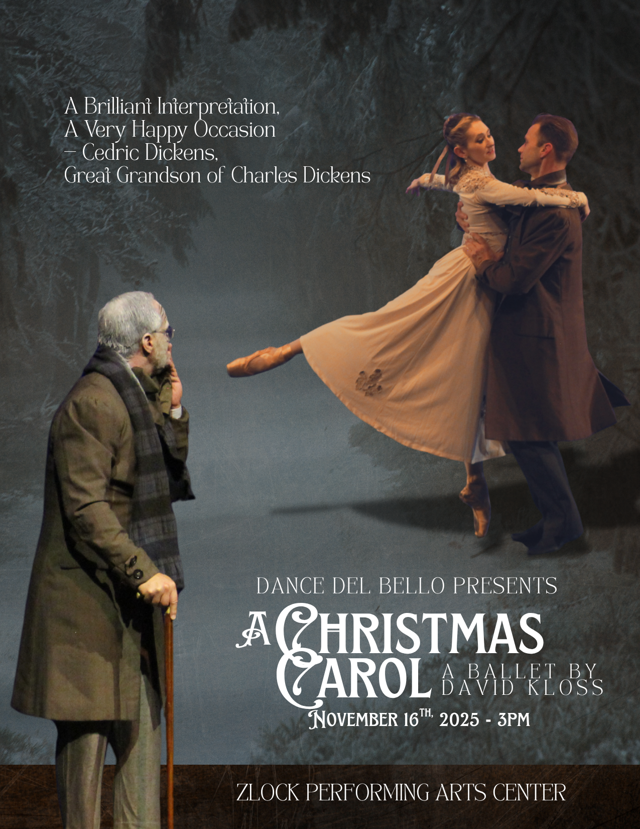 STREAM - 2025 Performance of "A Christmas Carol, the Ballet".  Available through Dec. 31st.