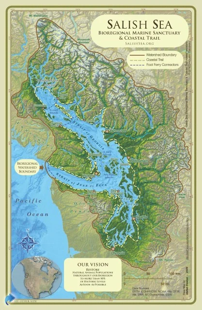 Salish Sea Marine Sanctuary map