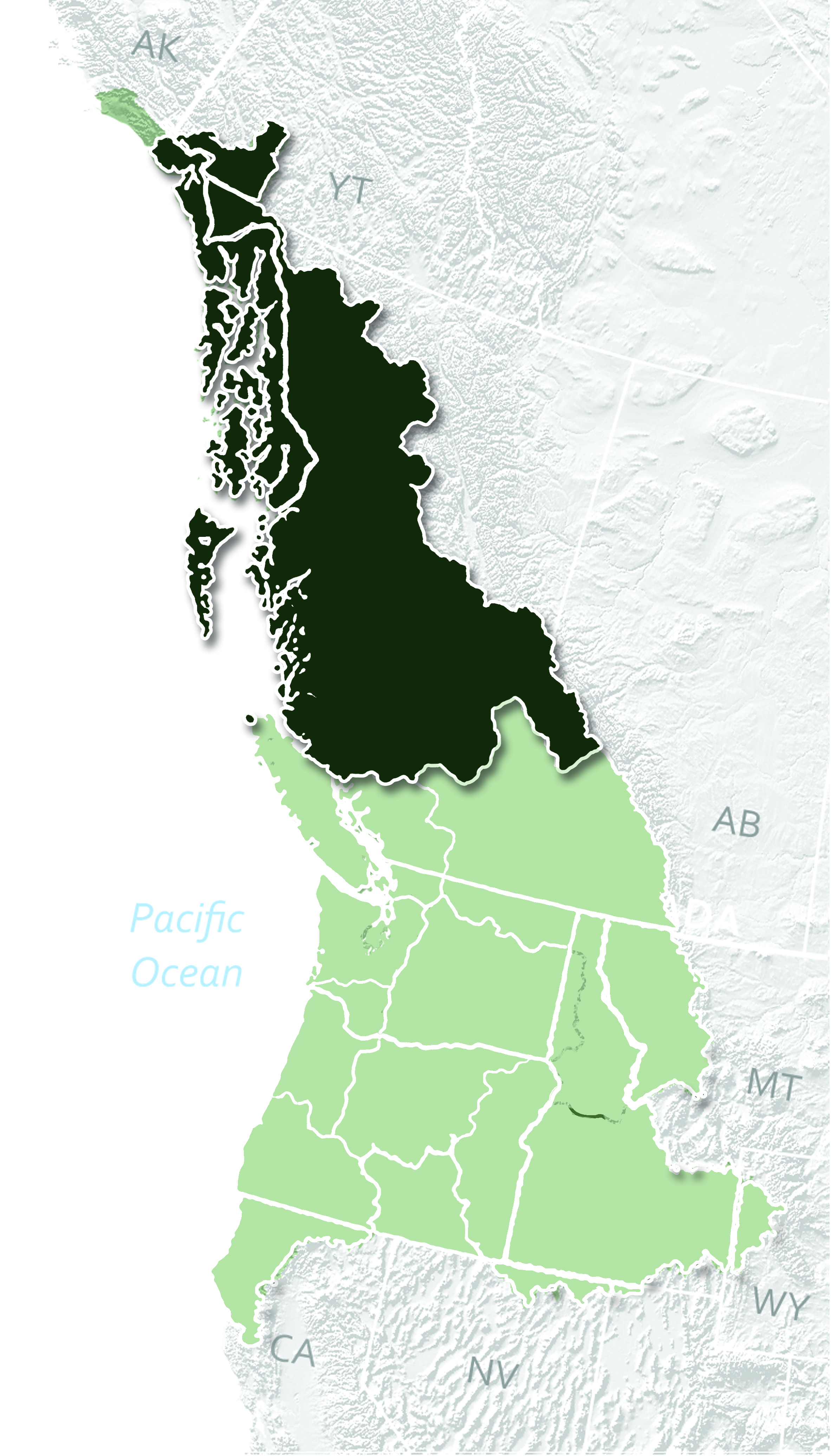 Nine Regions of Cascadia — Cascadia Department of Bioregion