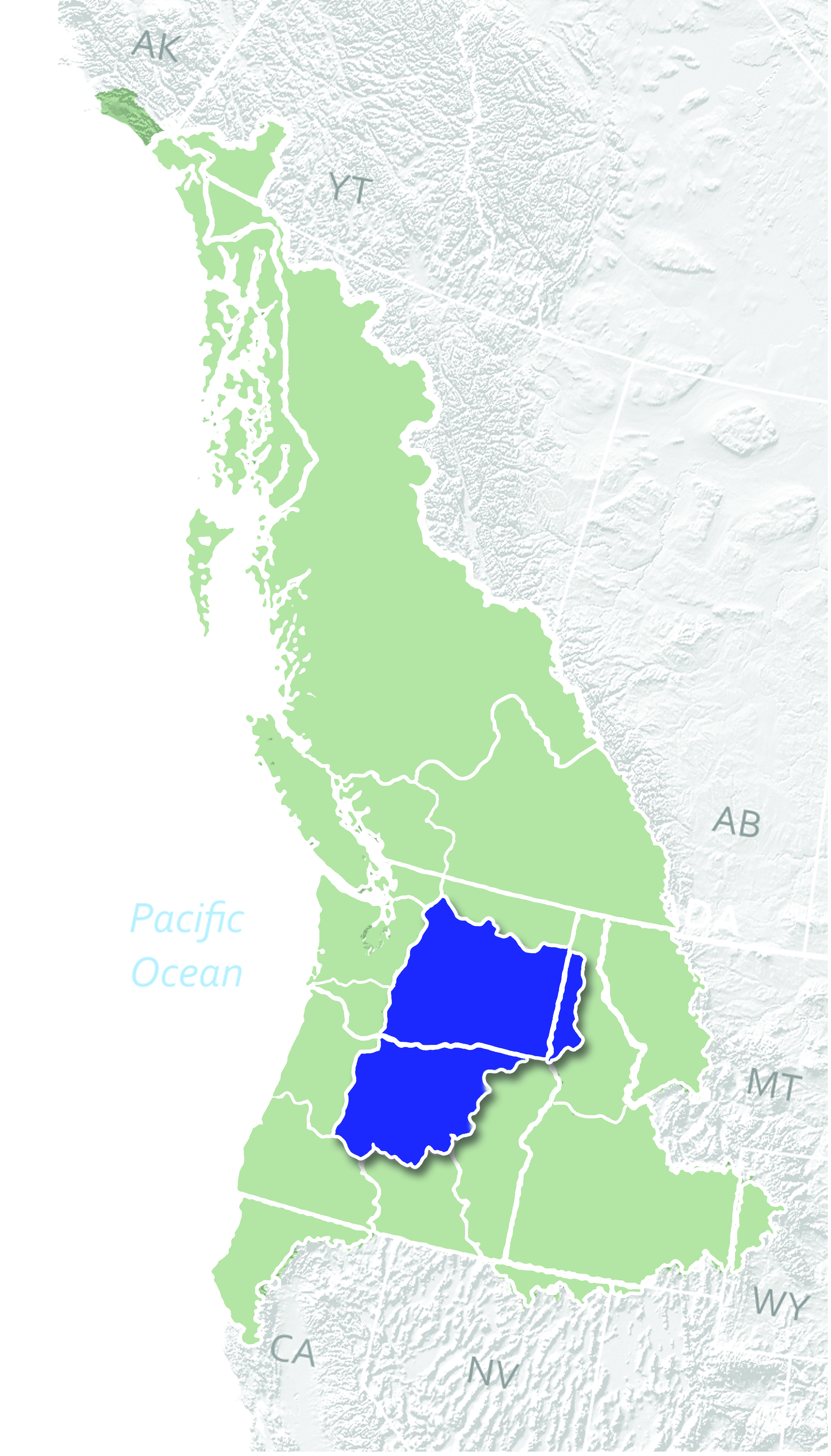 Nine Regions of Cascadia — Cascadia Department of Bioregion