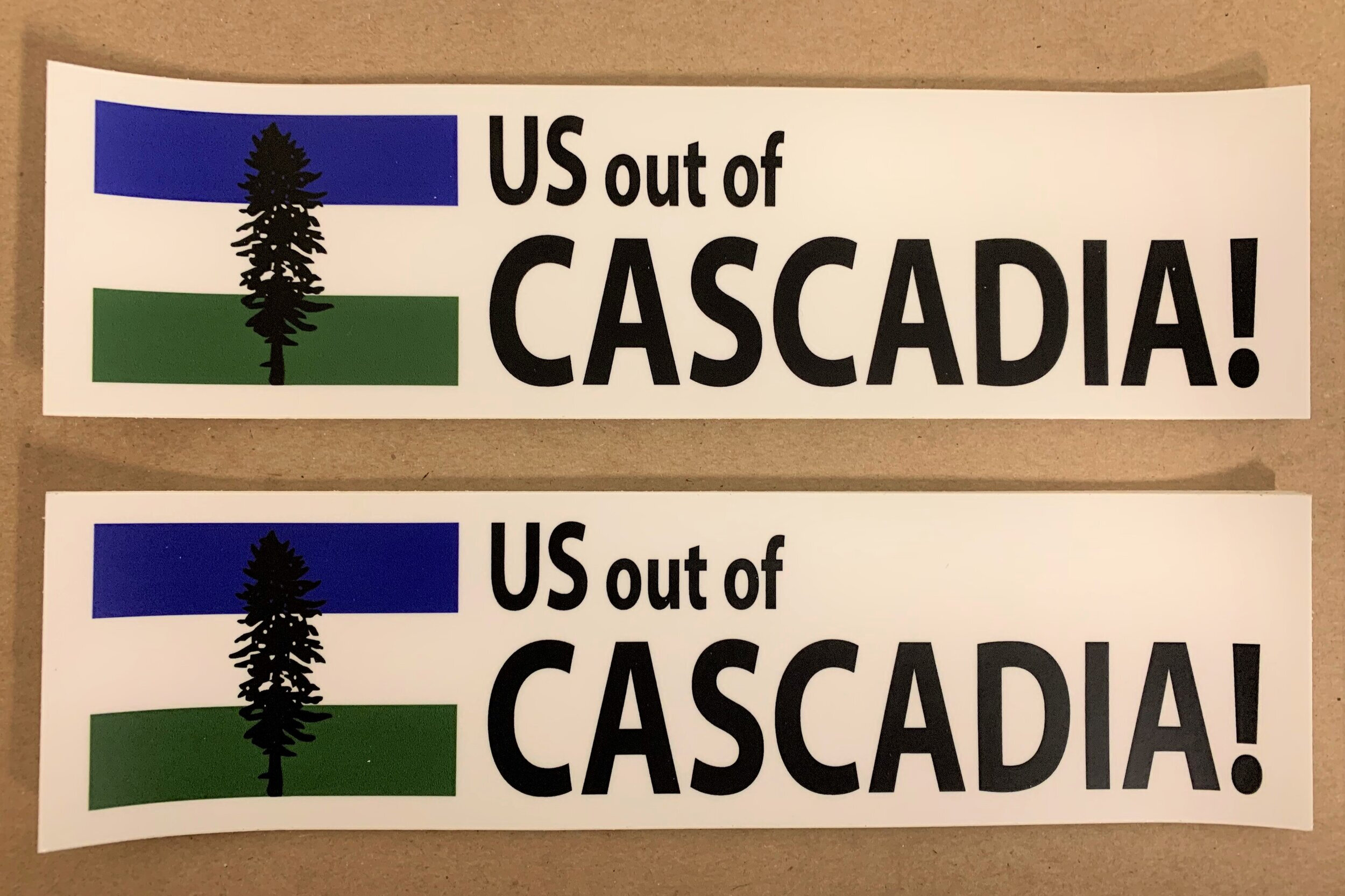 US Out of Cascadia (Bumper Sticker)