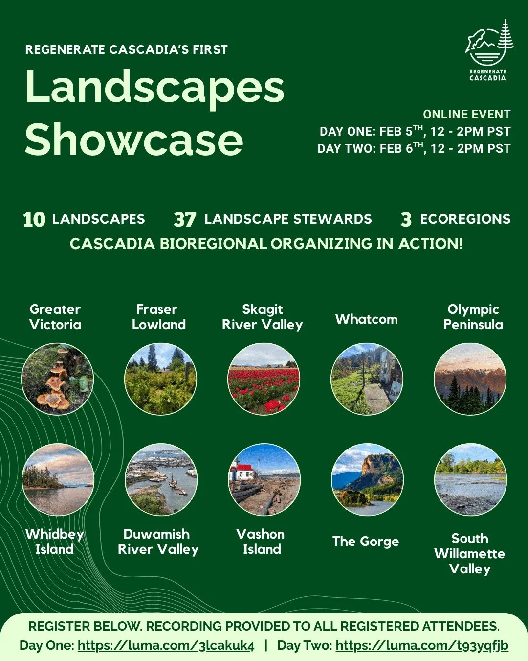 The First Landscapes Showcase Event by Regenerate Cascadia