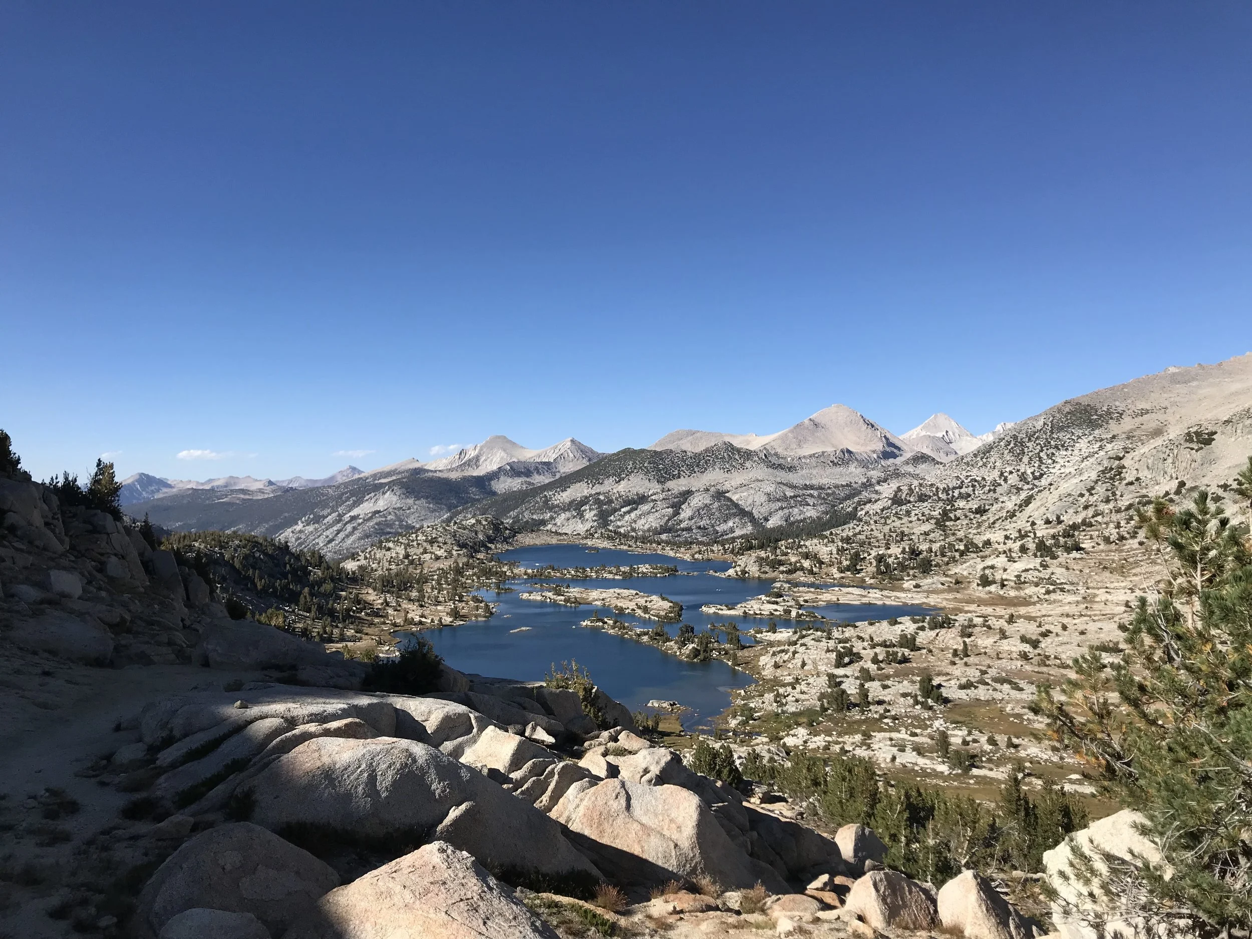 Looking north from Selden Pass towards Bear Creek Spire. Decent view.