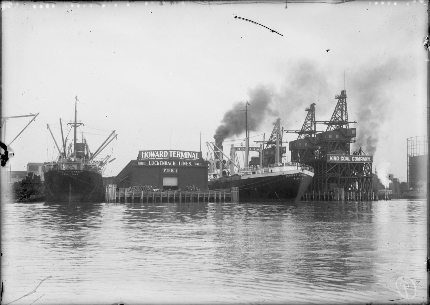 Howard Terminal from the water, 1920s