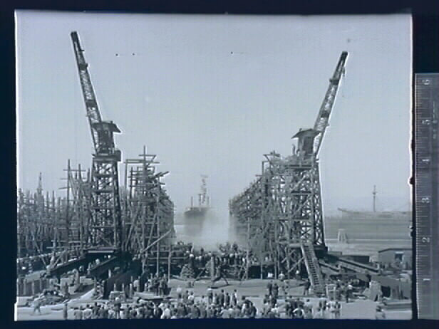 Union Iron Works Ship Yard, 1917