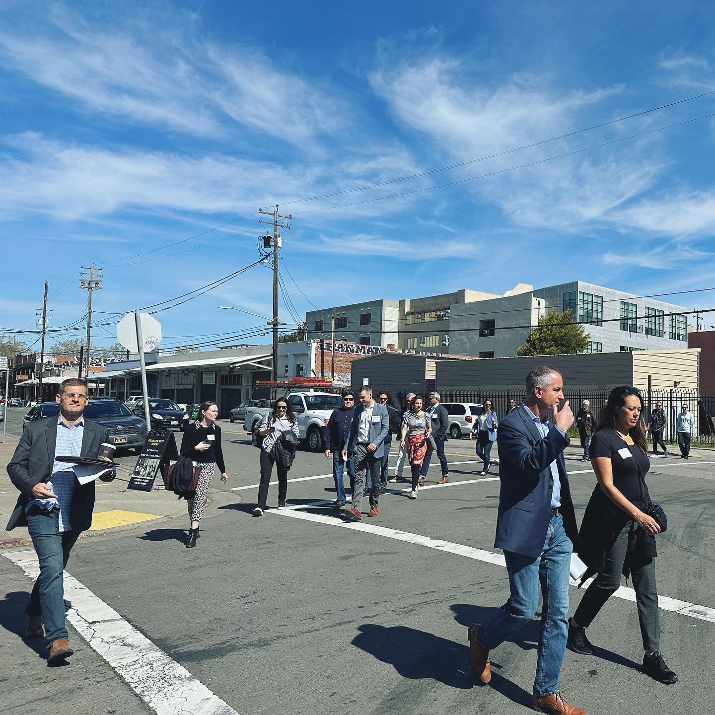 Last Friday we had the pleasure of welcoming members of @ulisf on a walking tour of our district. Developers from all over the Bay Area gathered to visit several sites that will be home to major residential developments, including hundreds of units o