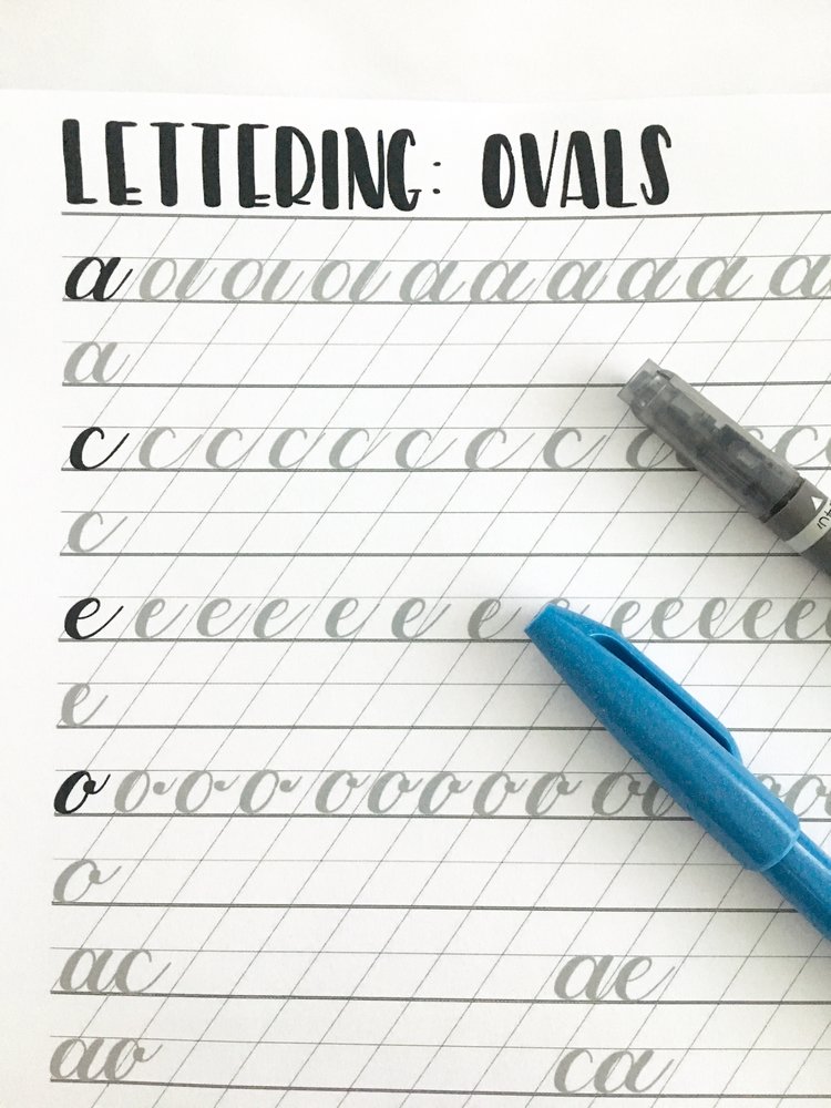 Lettering Guide - Lowercase Alphabet — Left is Write Lettering